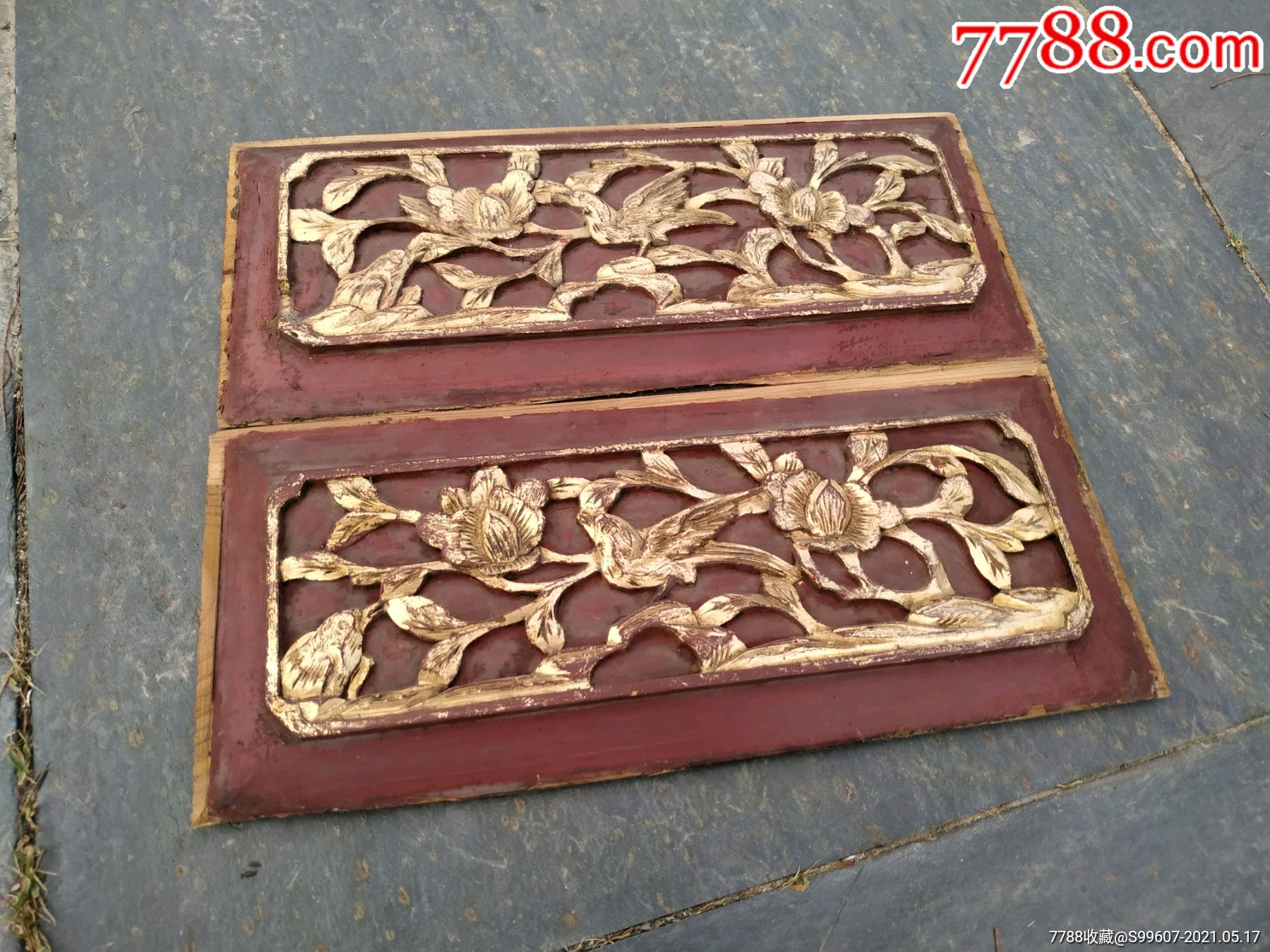 老木雕老花板_木雕花板_图片收藏_回收价格_7788音像