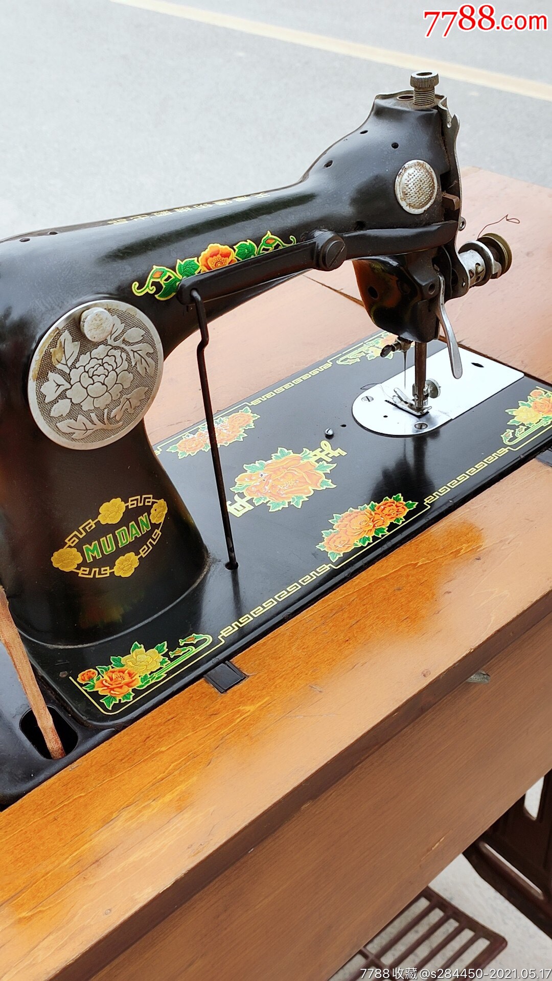 天津牡丹牌脚踏式缝纫机_缝纫机_收藏价格_鉴定交易_7788瓷器网