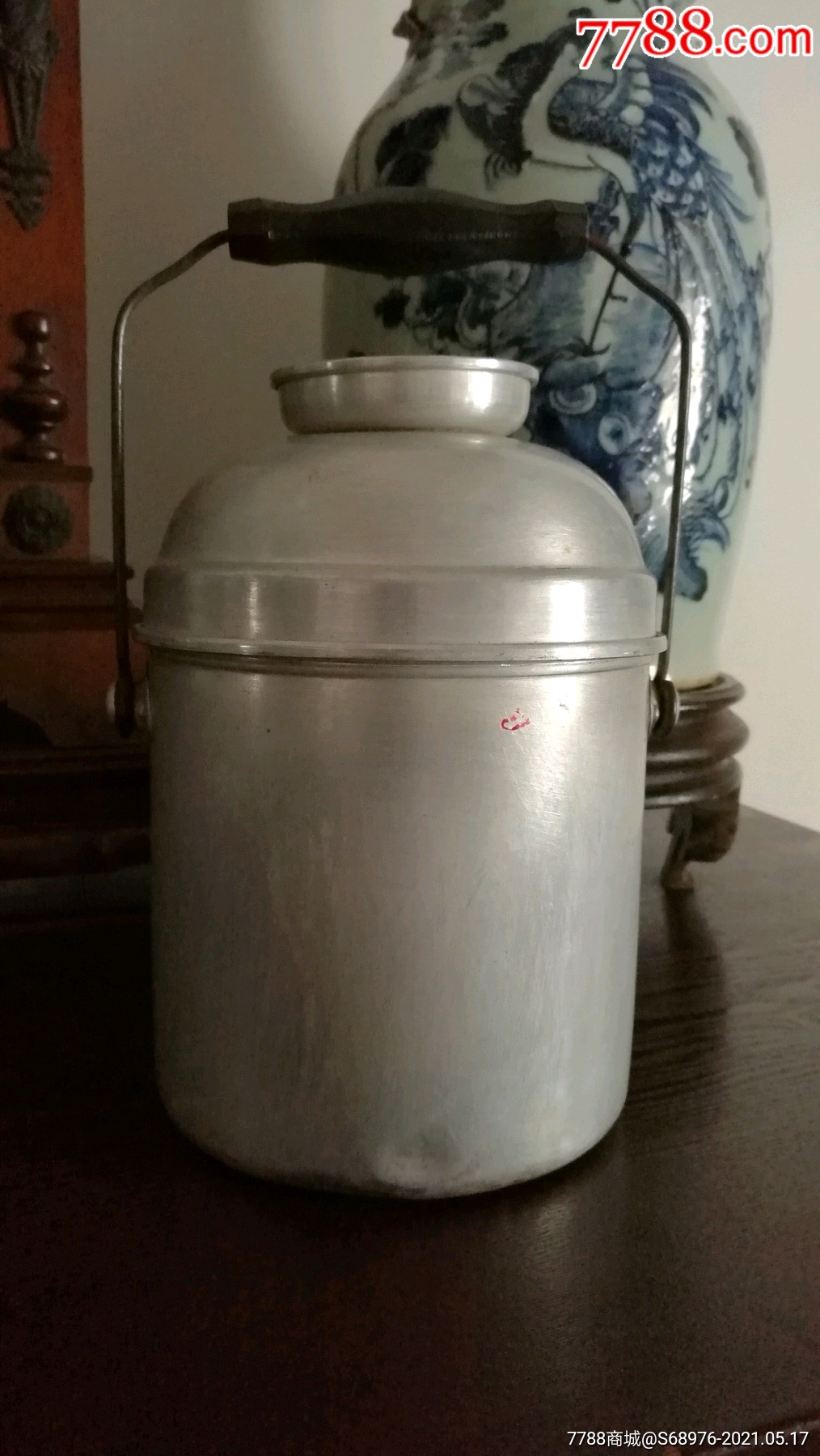 6070年代铝提盒铝饭盒送饭盒完整不缺件可做影视道具怀旧摆件收藏