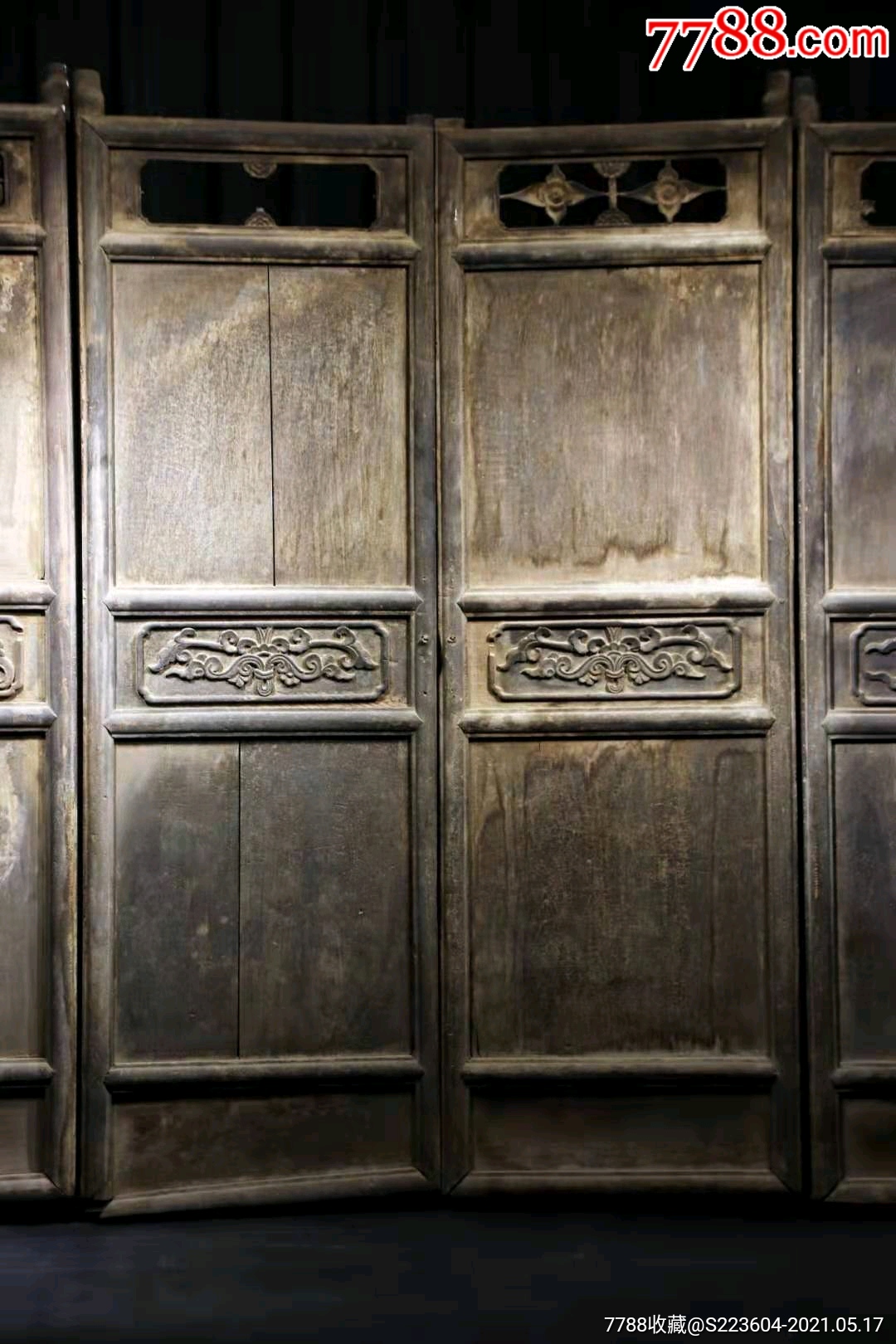 【官做明代格栅门】源头货,六片楠木门,线条幽美流畅,皮壳苍古,出自