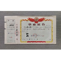 1960年福建省福州第七中学毕业证书