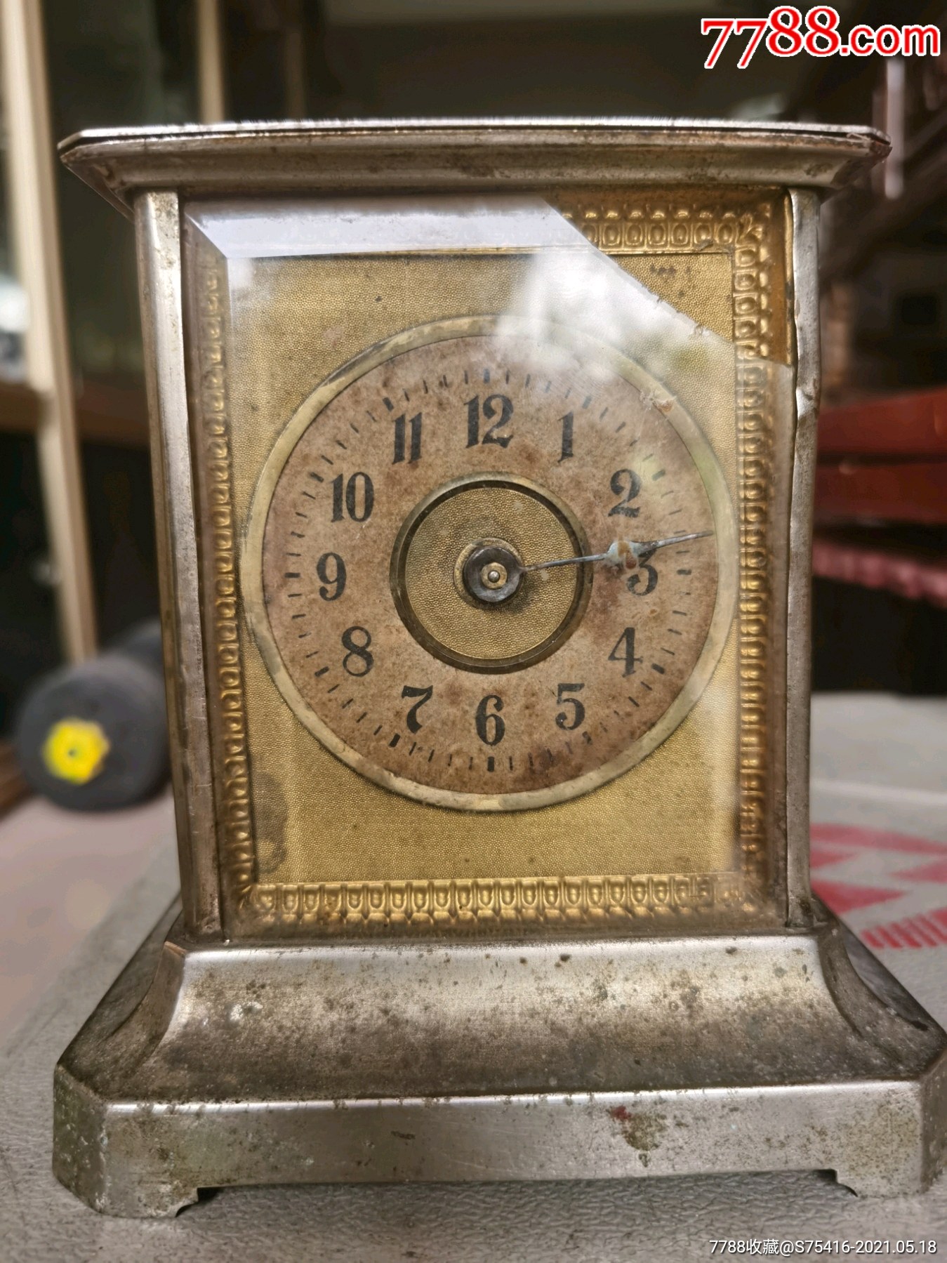 民国铜闹钟_闹钟/马蹄表_配件图片_收藏价格_7788钟表收藏