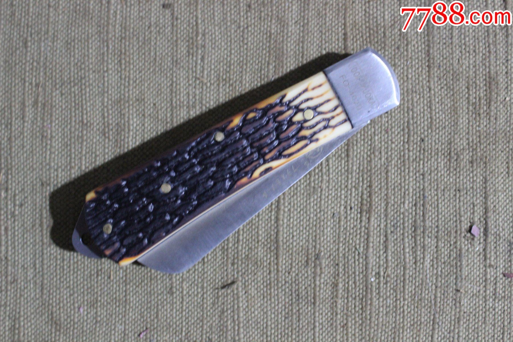 老工具日本福冈仿骨柄电工刀