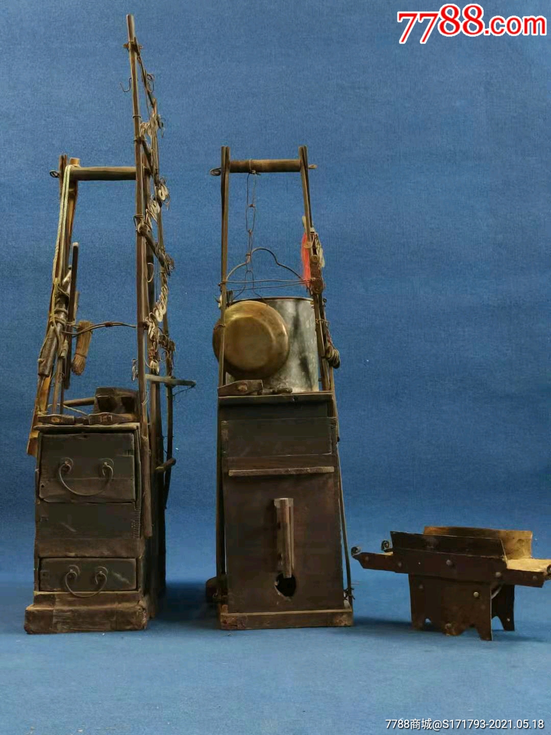 清代银匠挑子一套