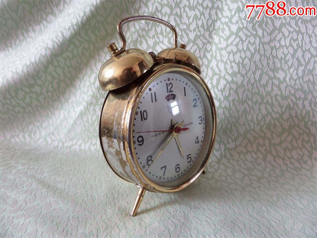 古董老闹钟闹表文革670年代白鸽牌闹钟8