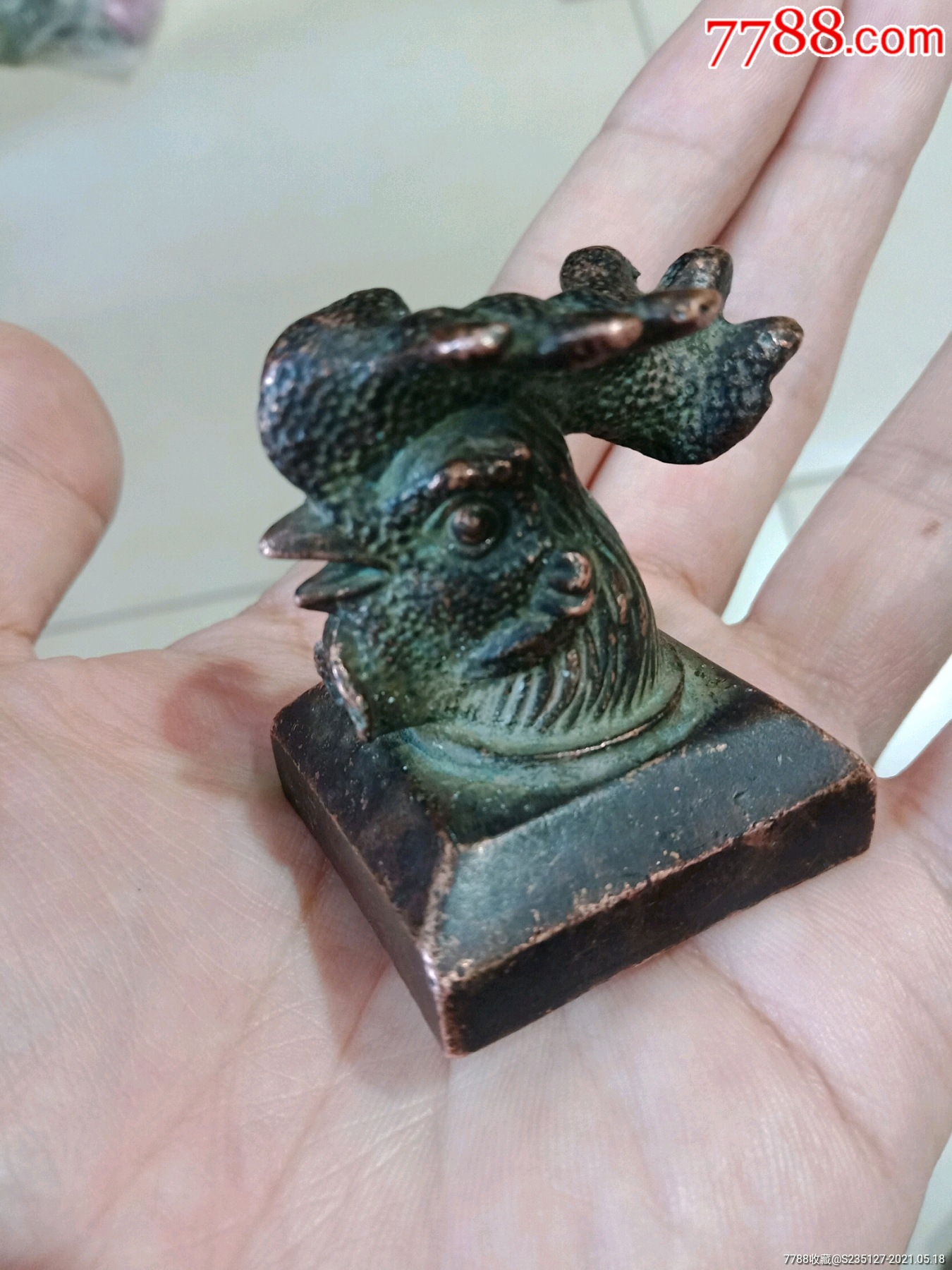铜鸡首印章
