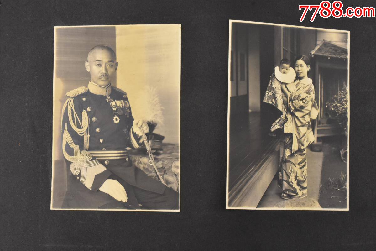 丙0935侵华史料日军私人老相册一册