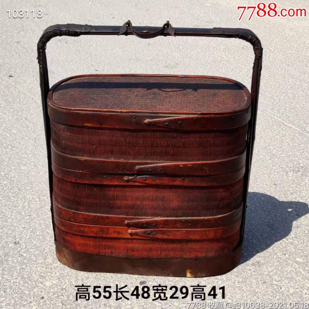 清代老手提食盒8