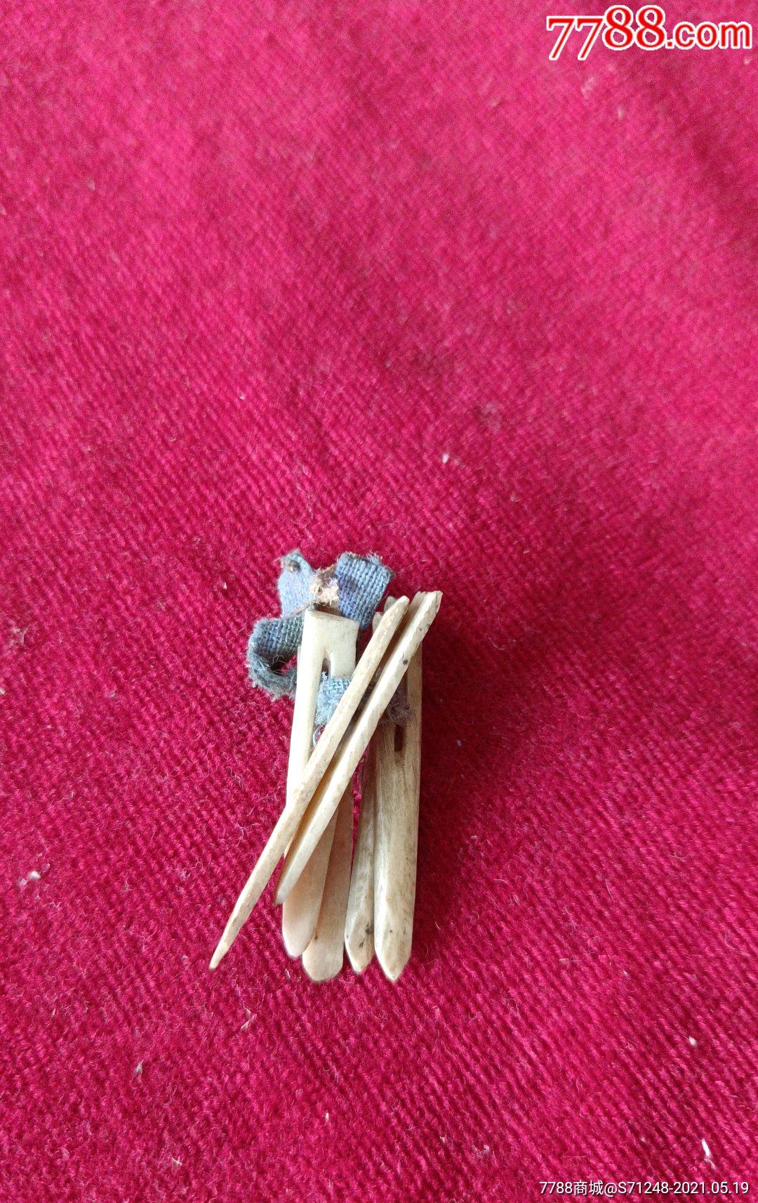 清代骨制书签六个-价格:118元-se80278050-骨制饰品-零售-7788收藏__