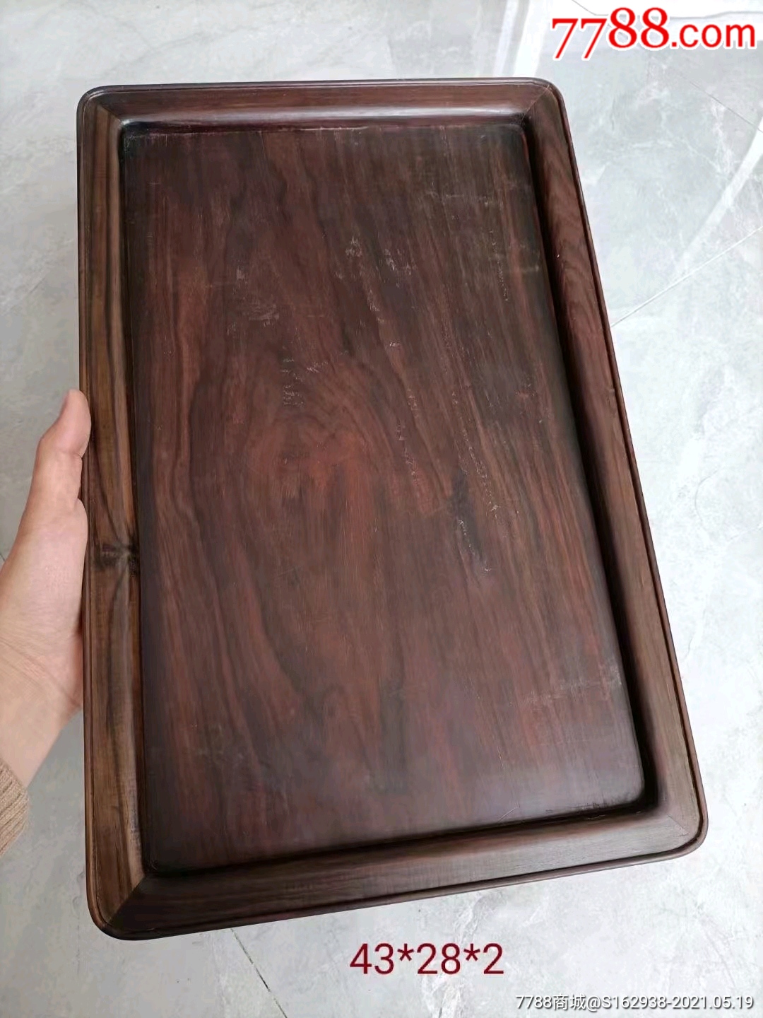 清代老红木『大红酸枝』文盘尺寸43*28保真大红酸枝料如假包退