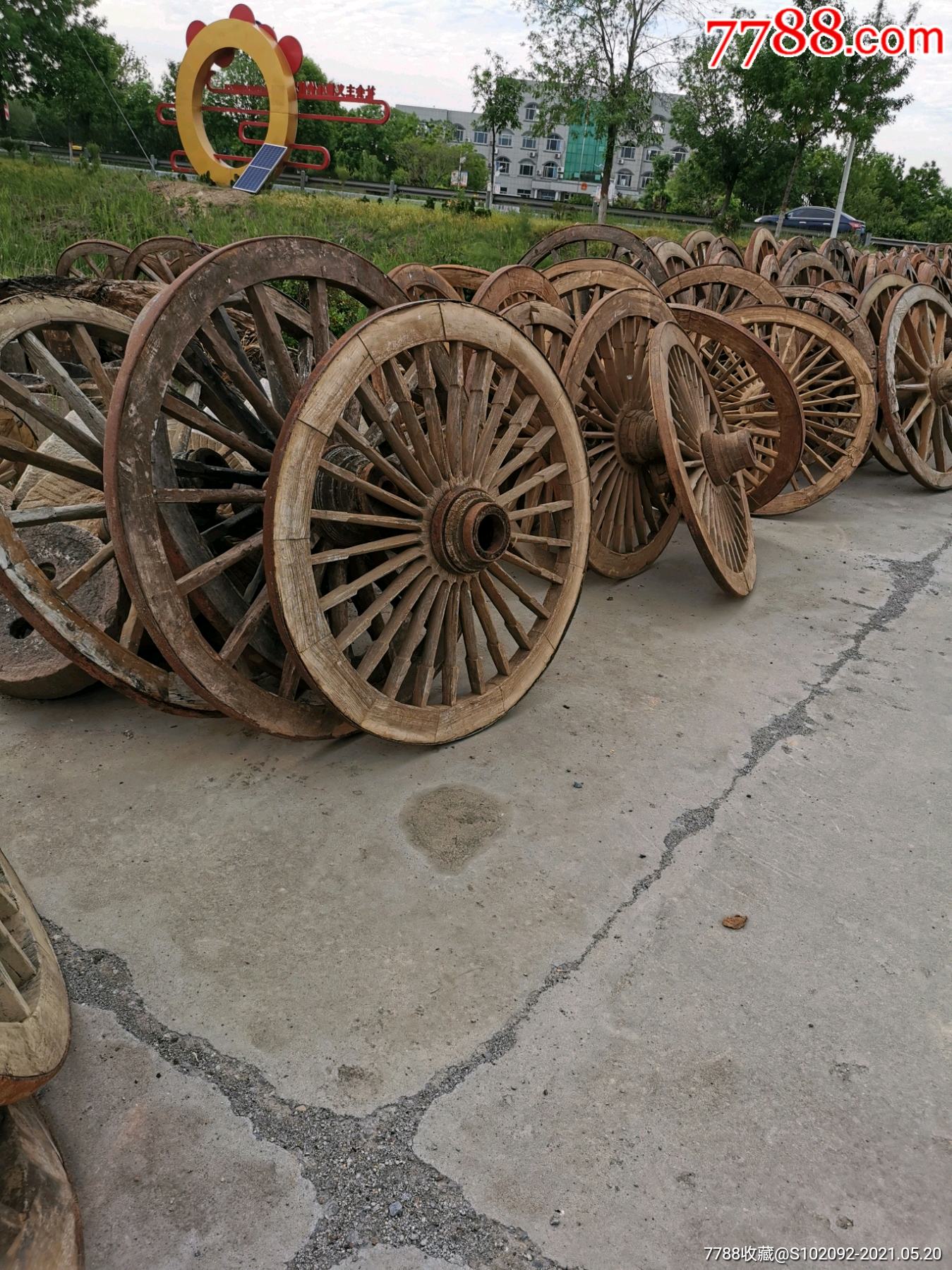 古代馬車輪車軲轆