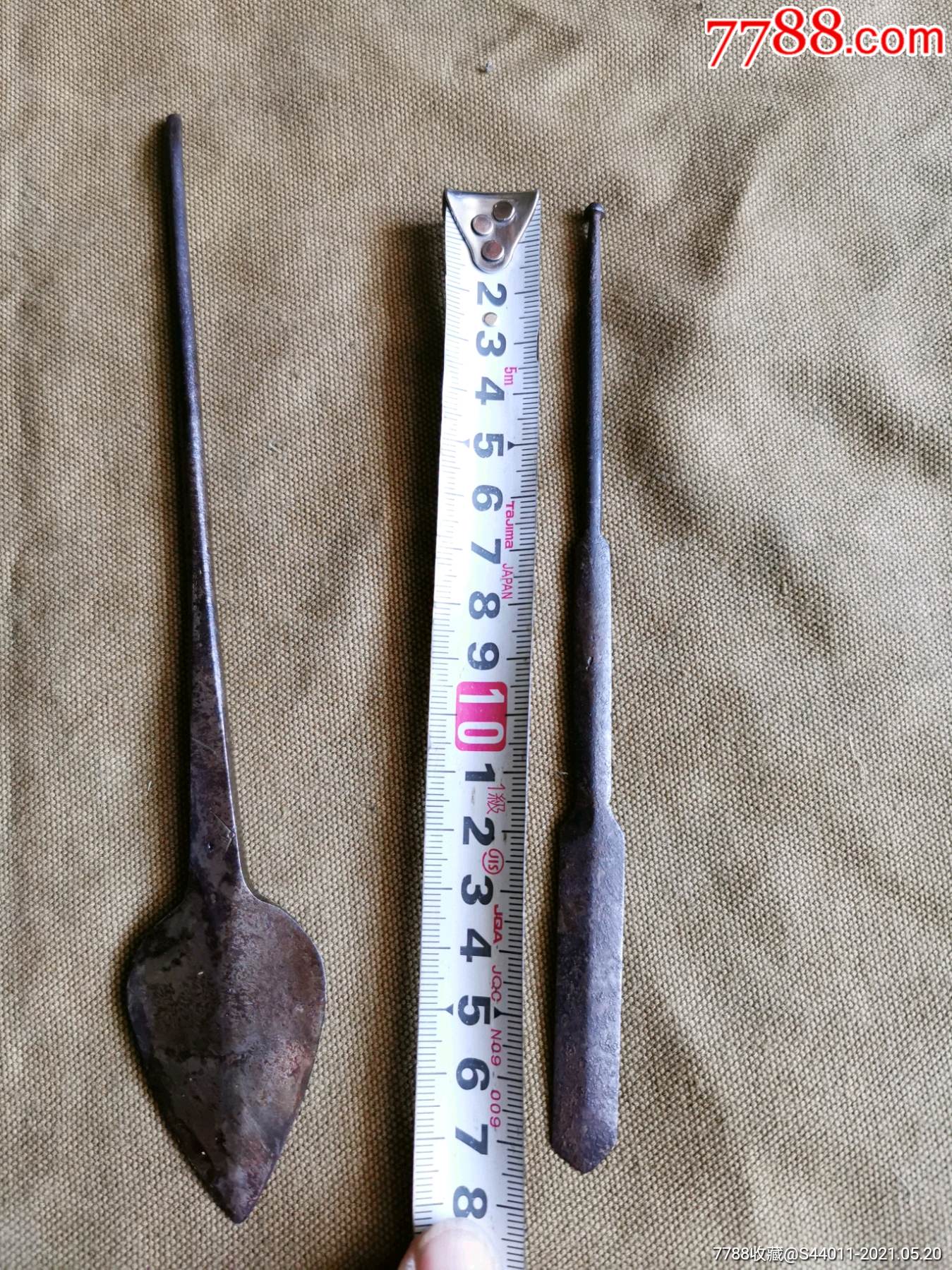 老日本劁猪刀,敲猪工具