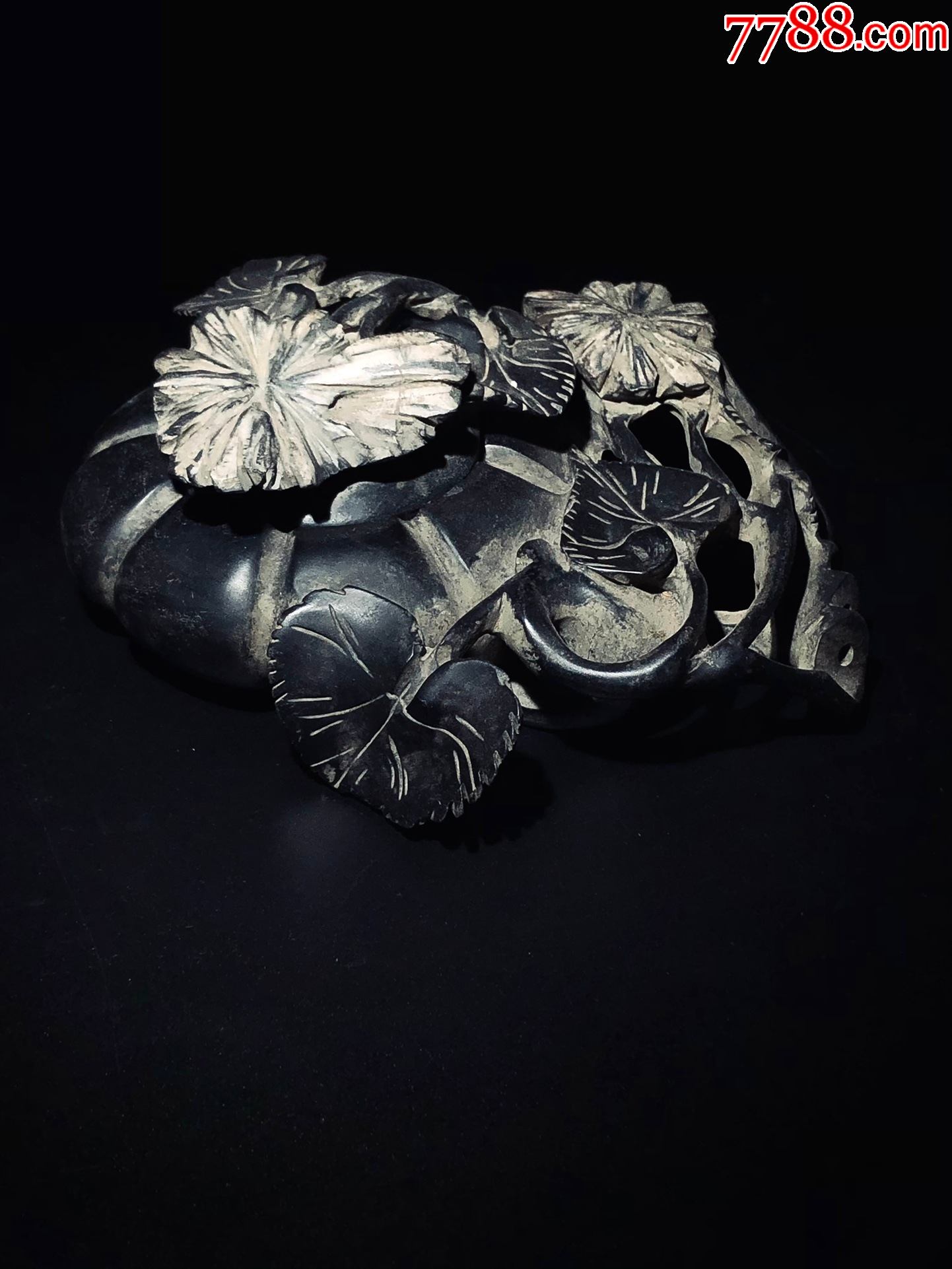 菊花石水洗-笔洗-7788文房四宝收藏