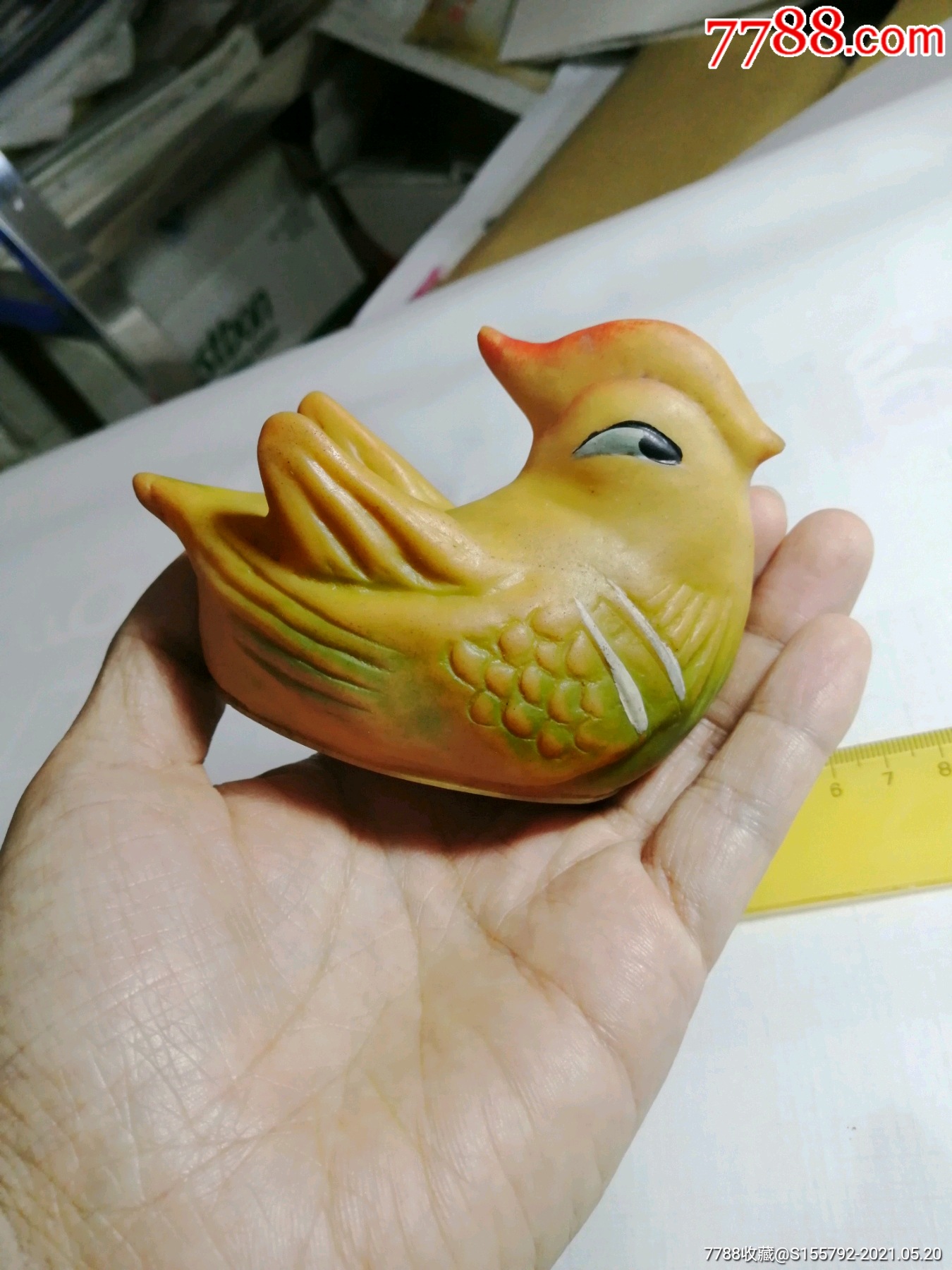 老胶皮玩具小鸳鸯