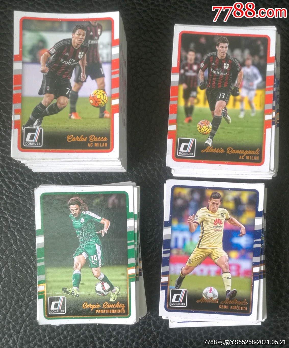 2016年世界足球明星足球卡片150张