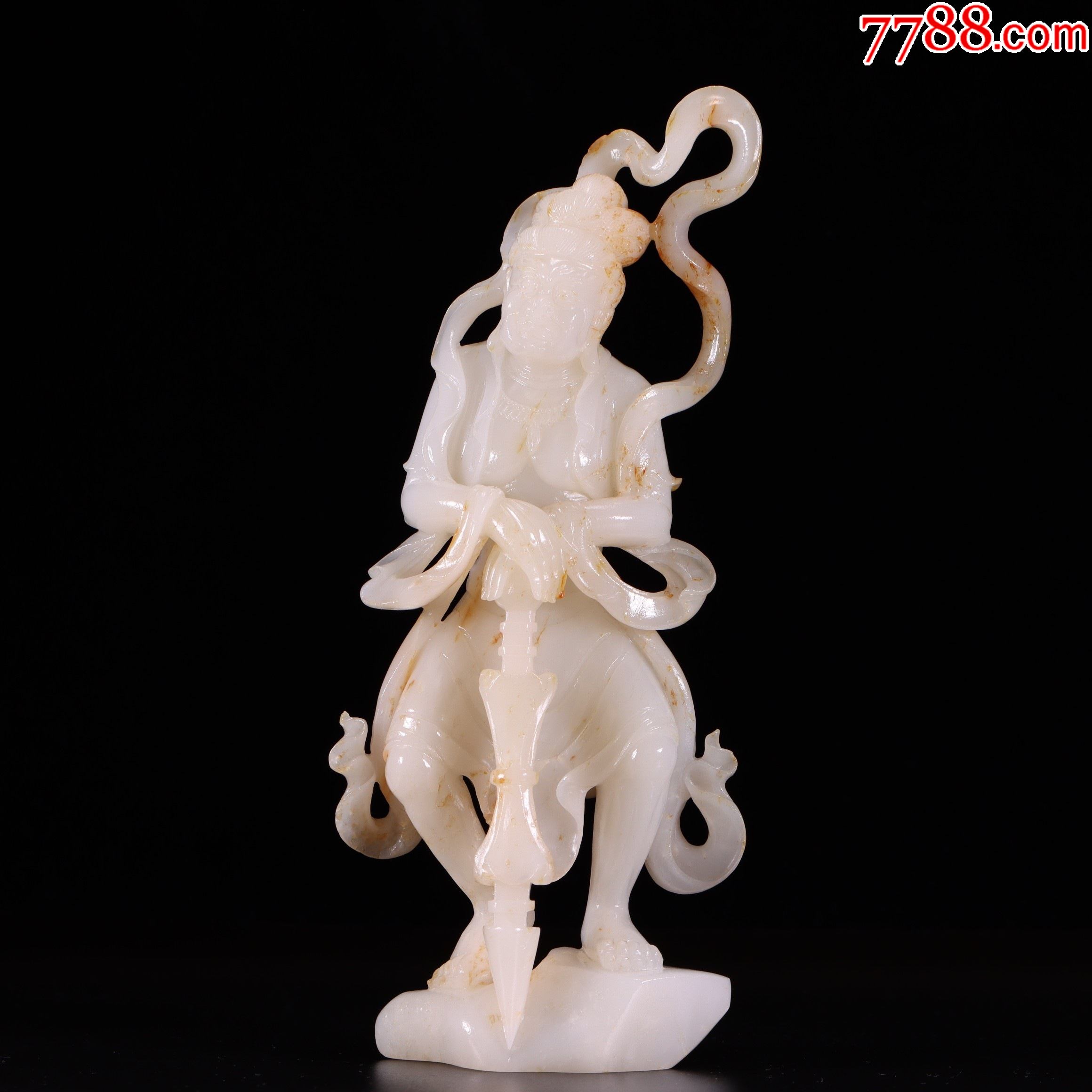 和田玉金刚摆件