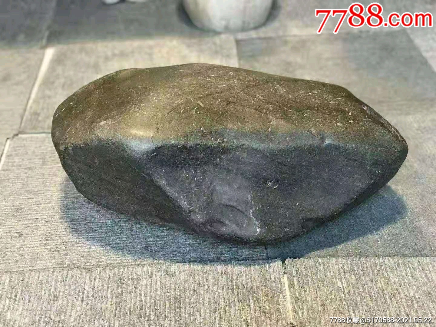 宋元时期,墨石禅石纯天然造型造型美观包浆诱人尺寸如图_价格2800元