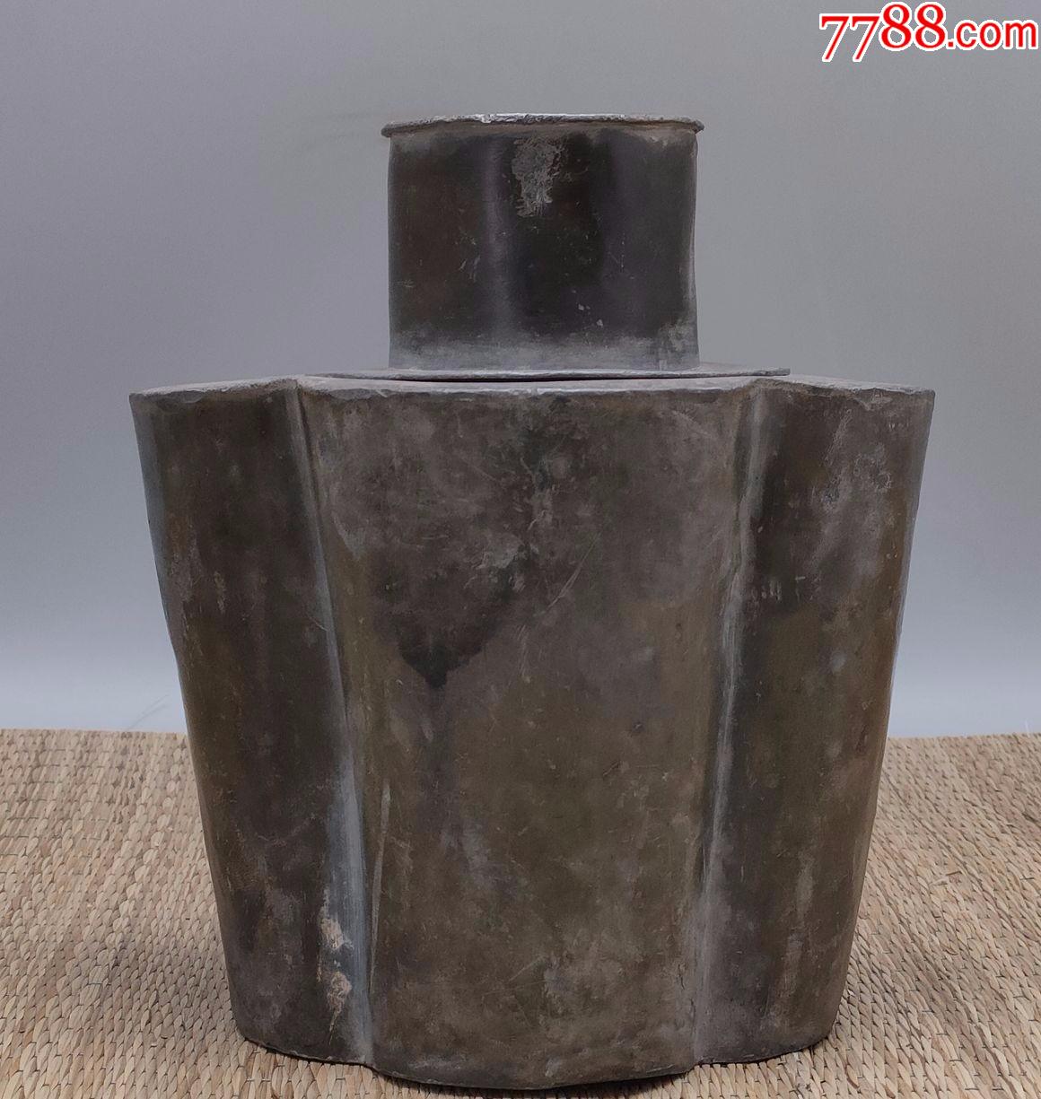 清代造型精美锡茶叶罐_价格880元【小小陈古玩】_第1张_7788收藏