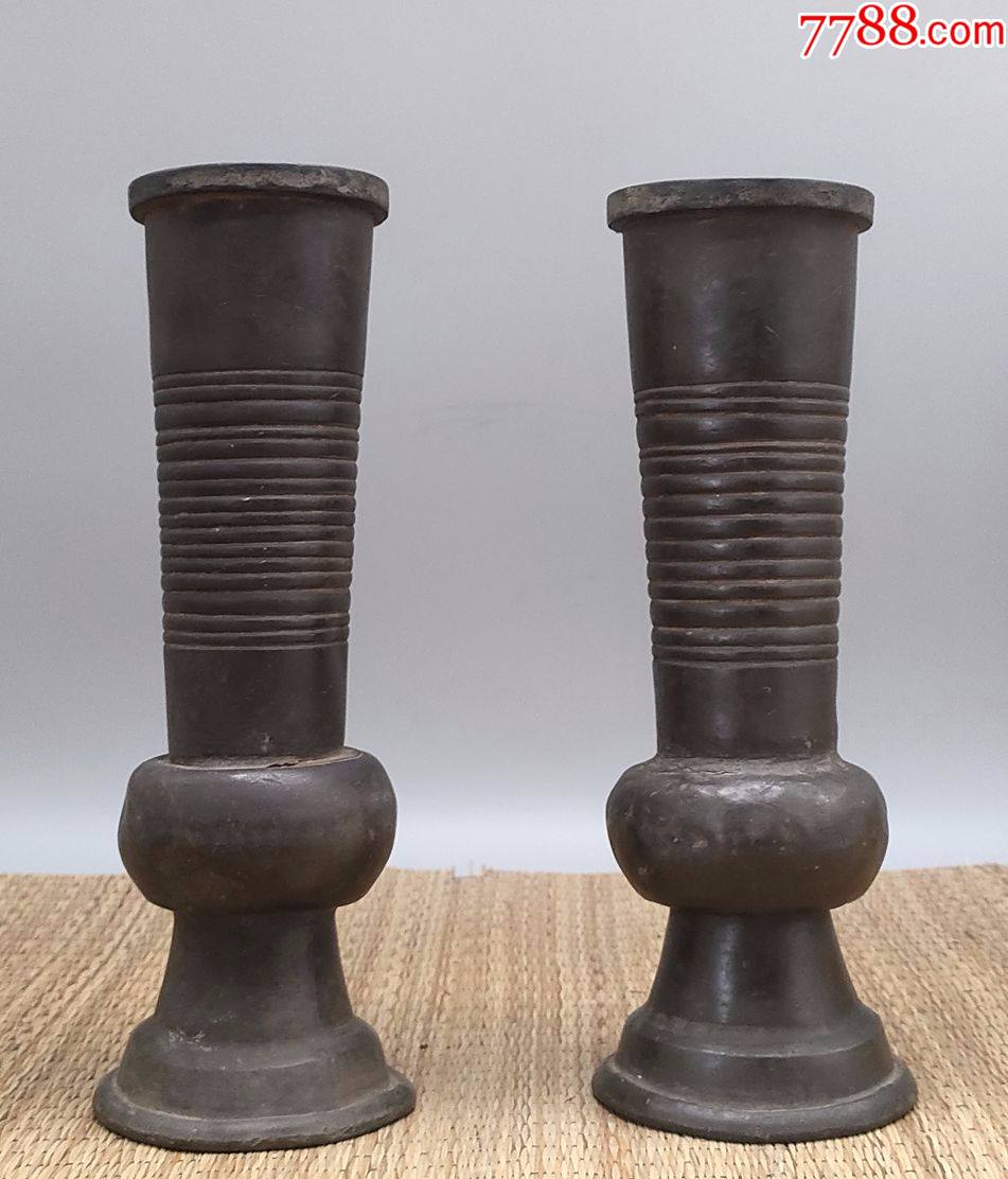 清代锡瓶锡花瓶花插花瓣摆件_锡壶/锡器_收藏价格_鉴定交易_7788瓷器