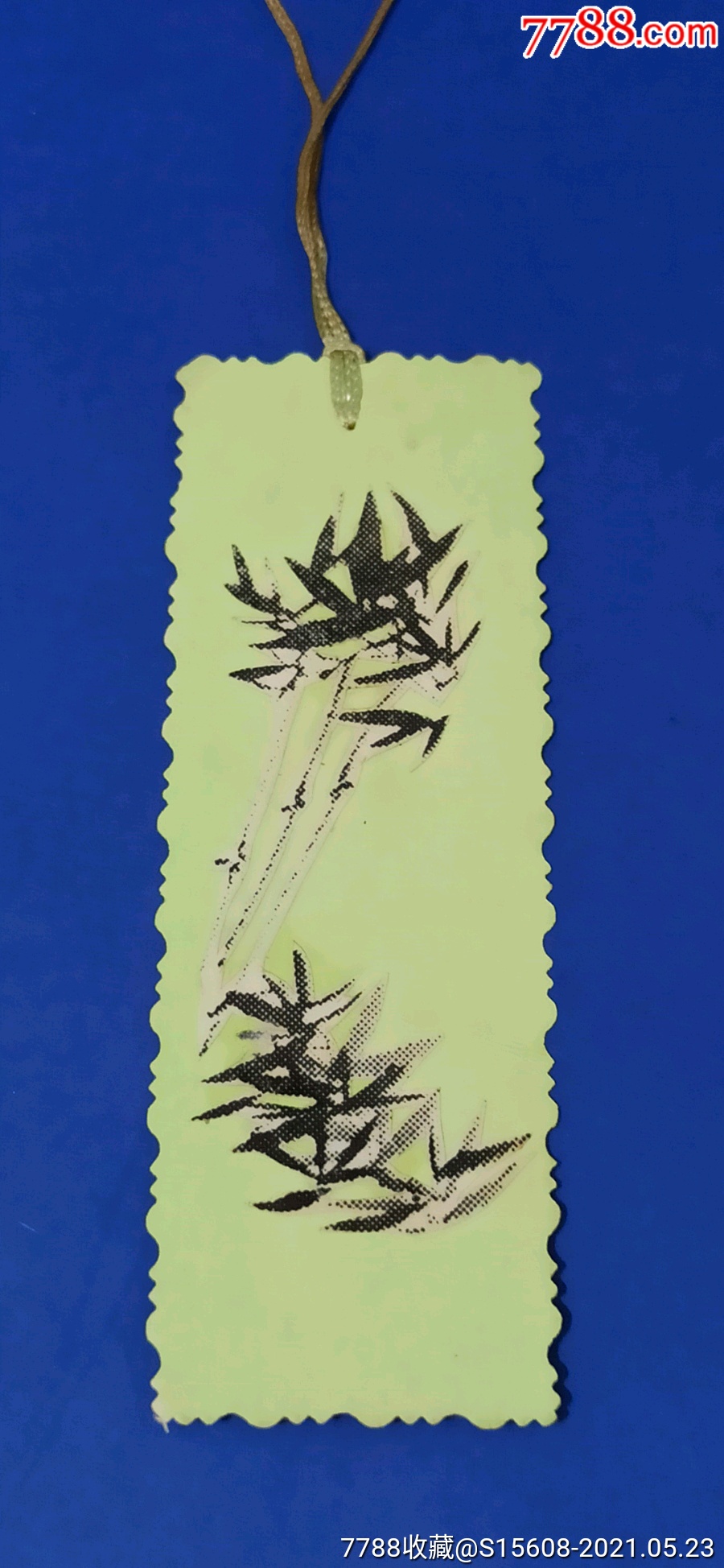 手工粘贴画竹子书签