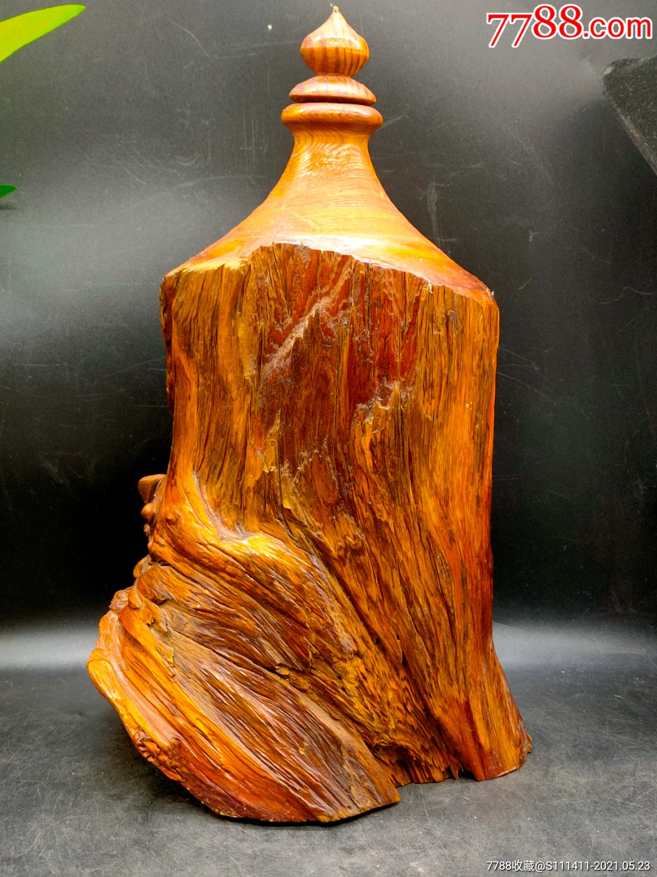 北沉香明子木实木花瓶