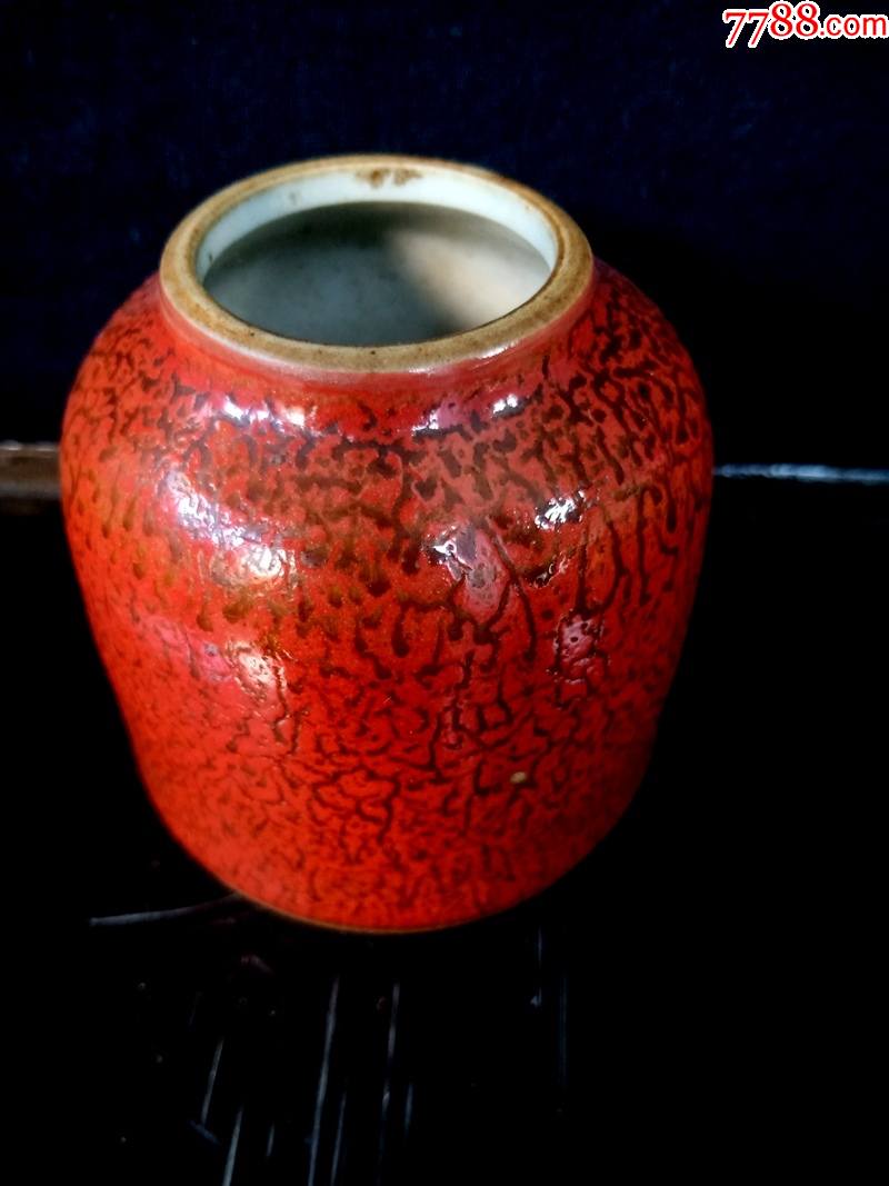 石湾陶瓷老红釉图片