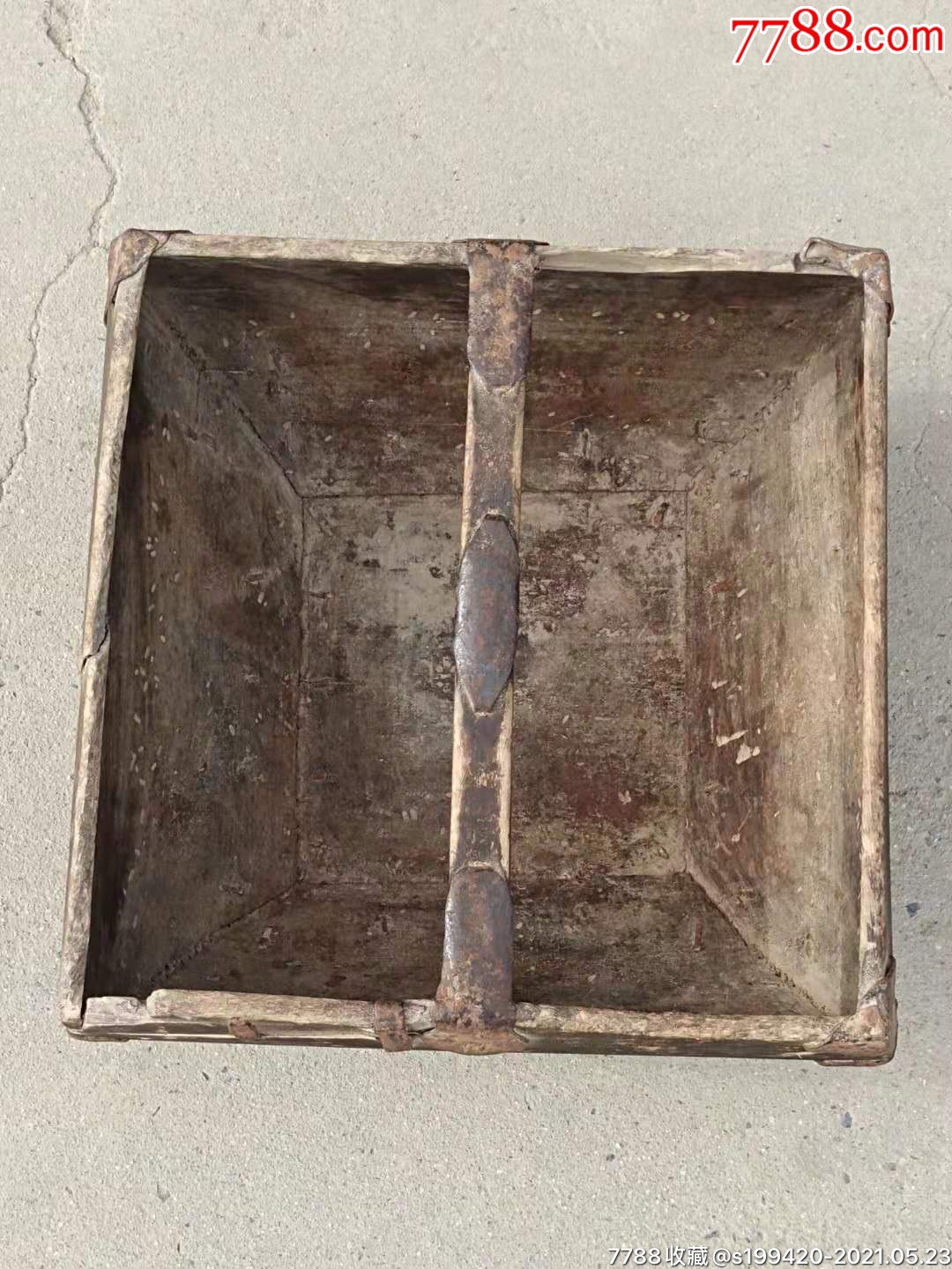 清代楠木公平交易官斗尺寸品相如图民俗博物馆收藏展览佳品