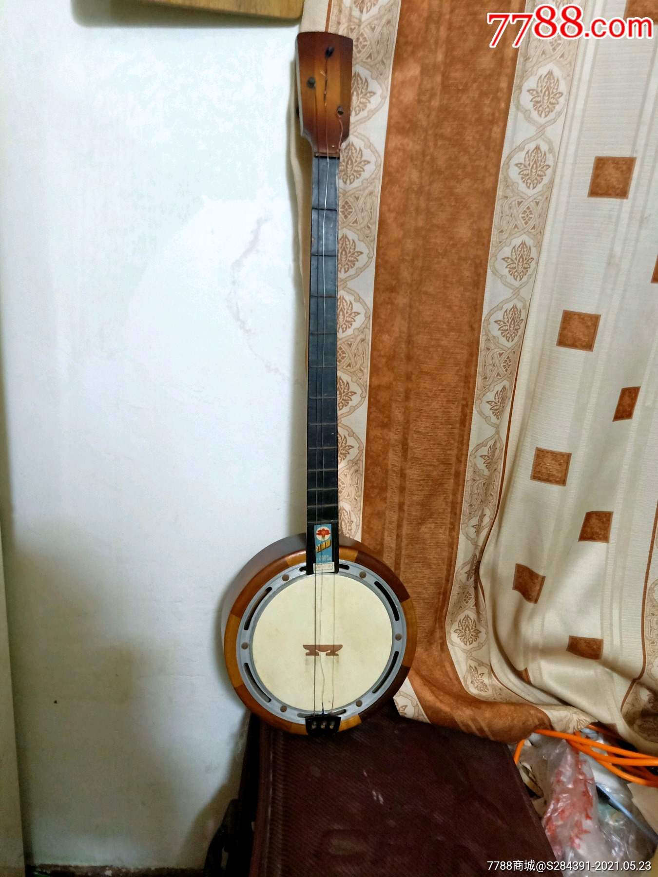 全网仅见公私合营广东三弦皮鼓琴