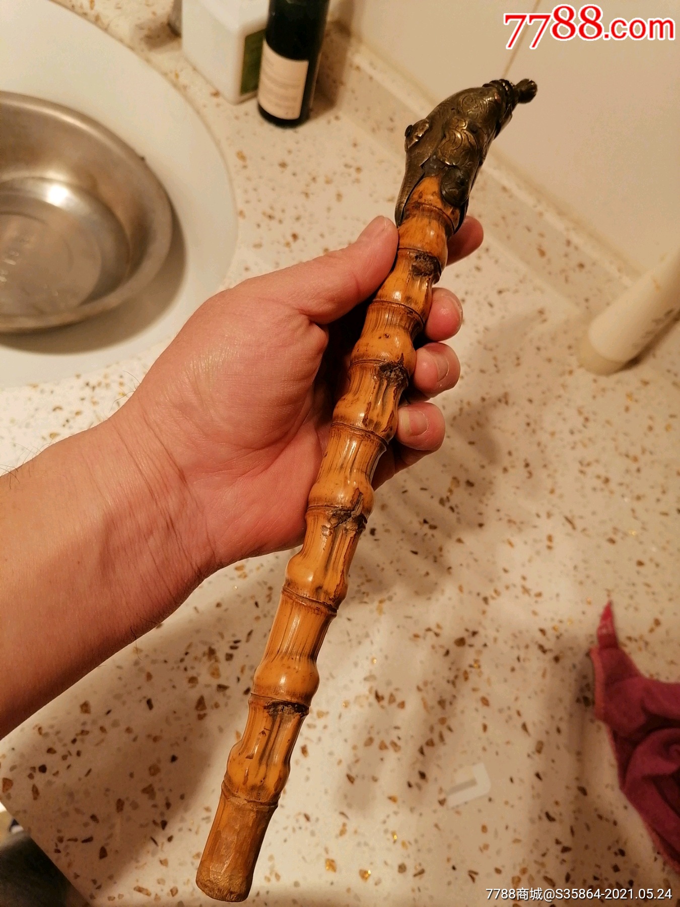 清末民国时期烟斗罗汉竹杆子太漂亮了