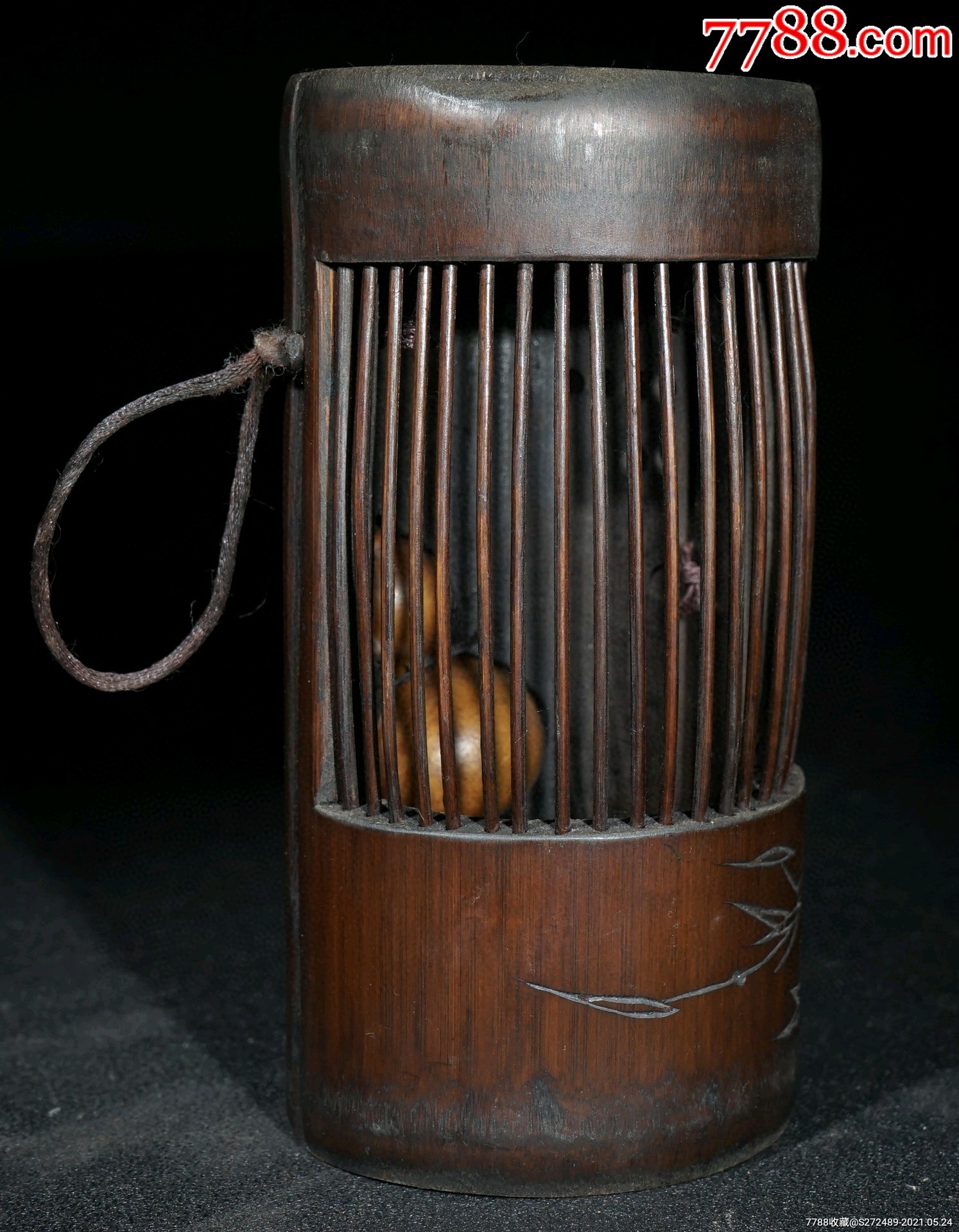 竹雕蝈蝈笼不议价