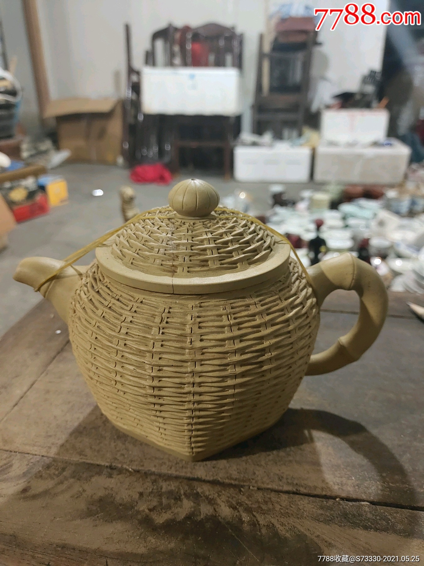 "商品>>>>￥280五品以下9980年代,中国宜兴紫砂一厂,陈顺珍款紫砂壶