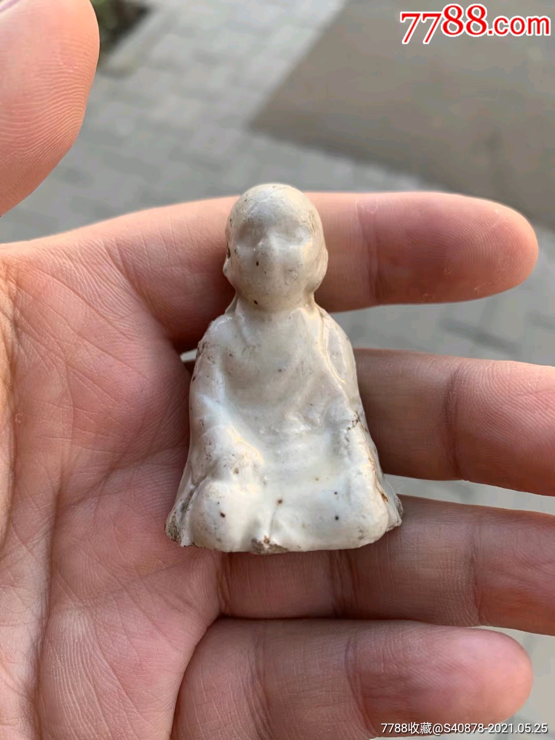 宋代定窑小佛_单色白瓷_第1张_7788钱币网