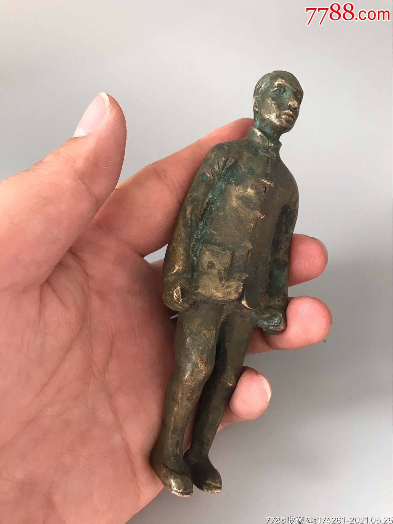 小铜人清代人物-价格:600元-se80409445-铜杂件-零售-7788铜器收藏