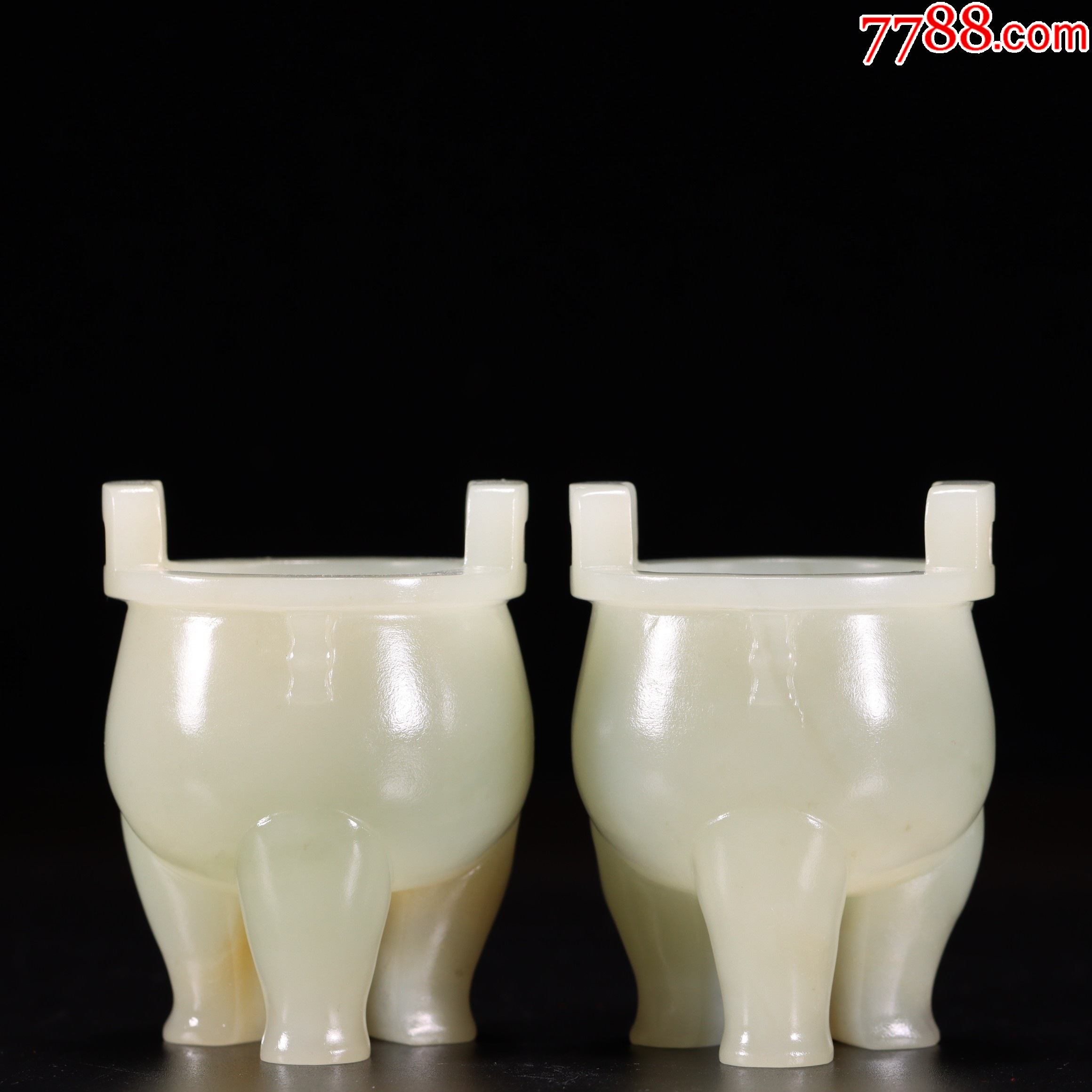 和田玉一对小鼎_价格13000元_第1张_7788商城__七七八八商品交易平台