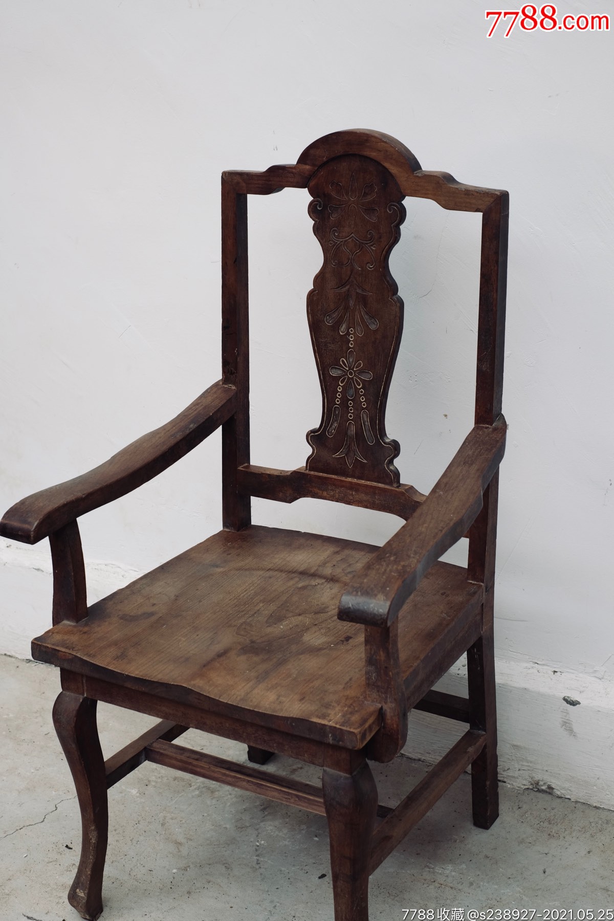 artdeco民国金丝楠扶手椅vintage中古风