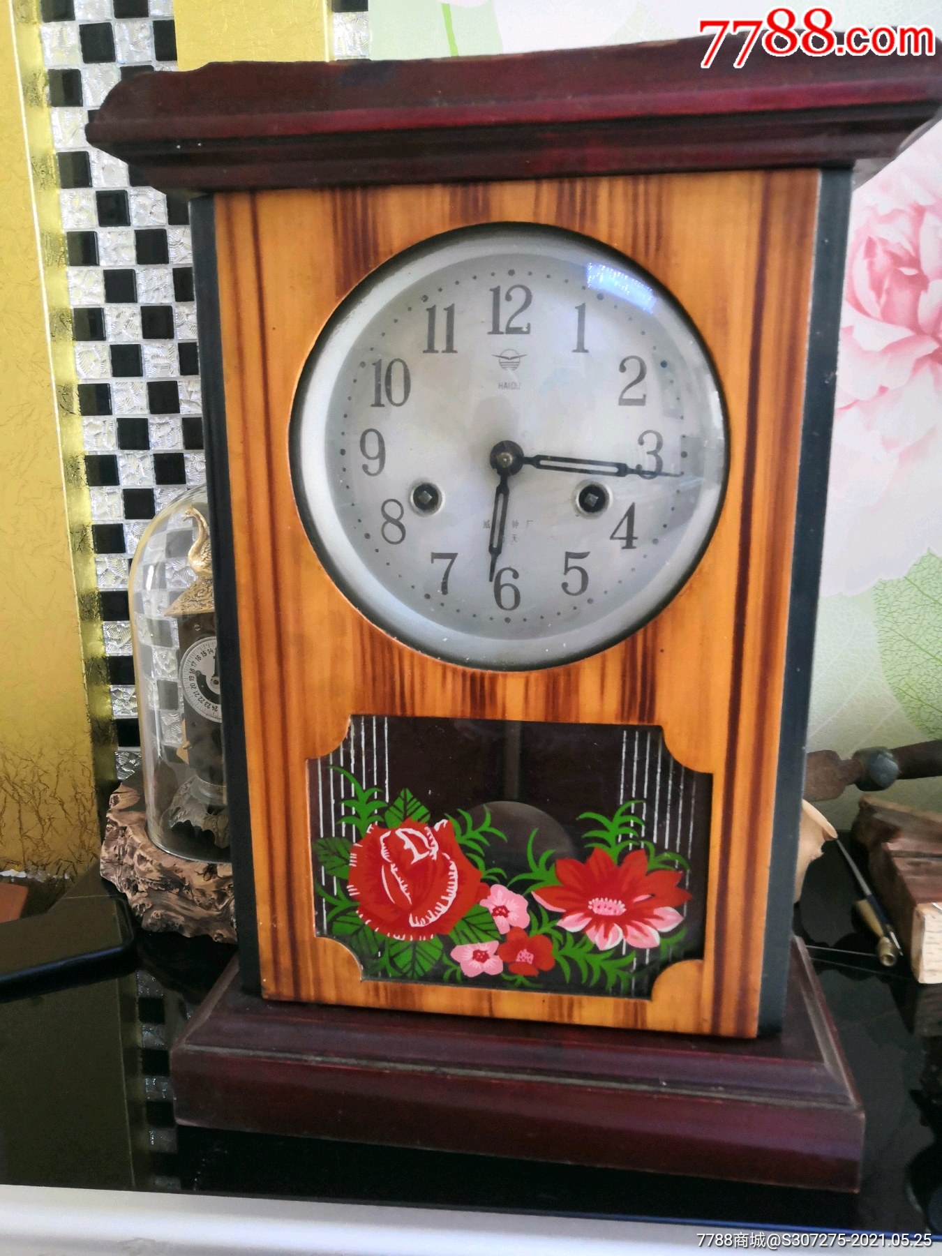 70年代机械座钟