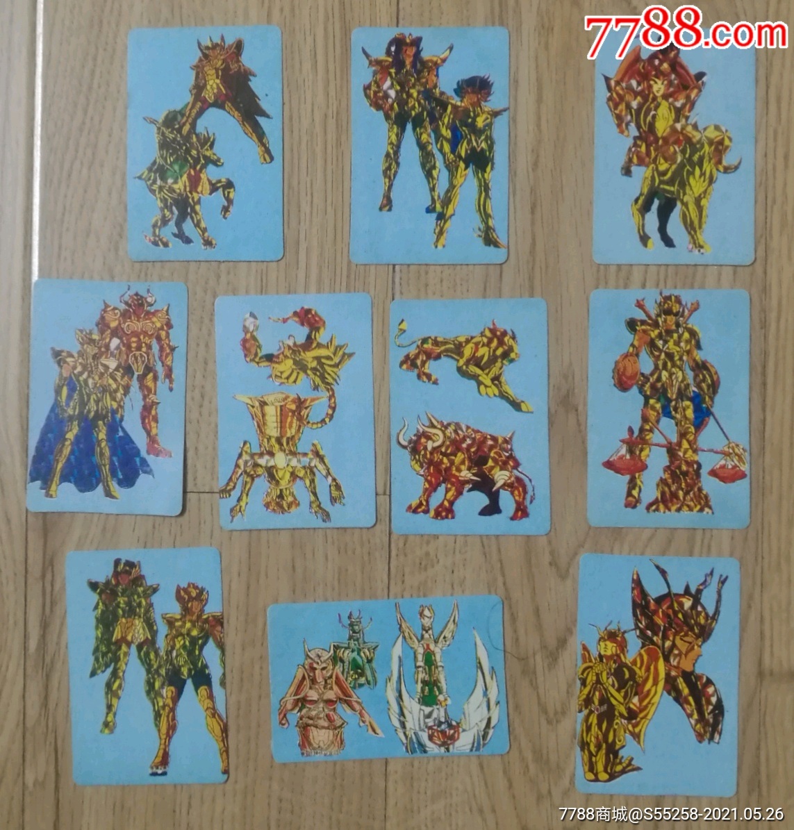 早期黄金圣斗士星矢卡片10张