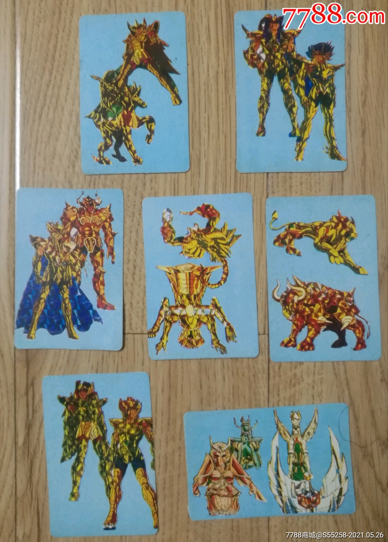 早期黄金圣斗士星矢卡片10张