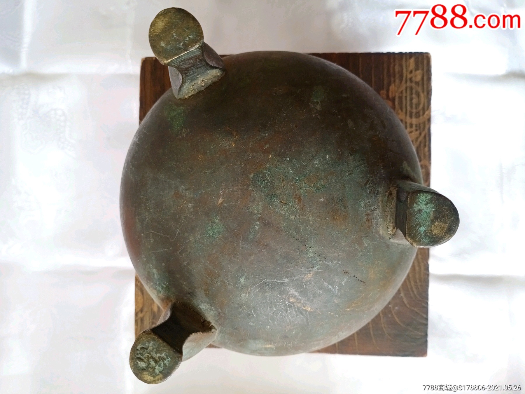 三足鼎立铜香炉_价格39000元【哈尔滨小波的店】_第1张_7788商城