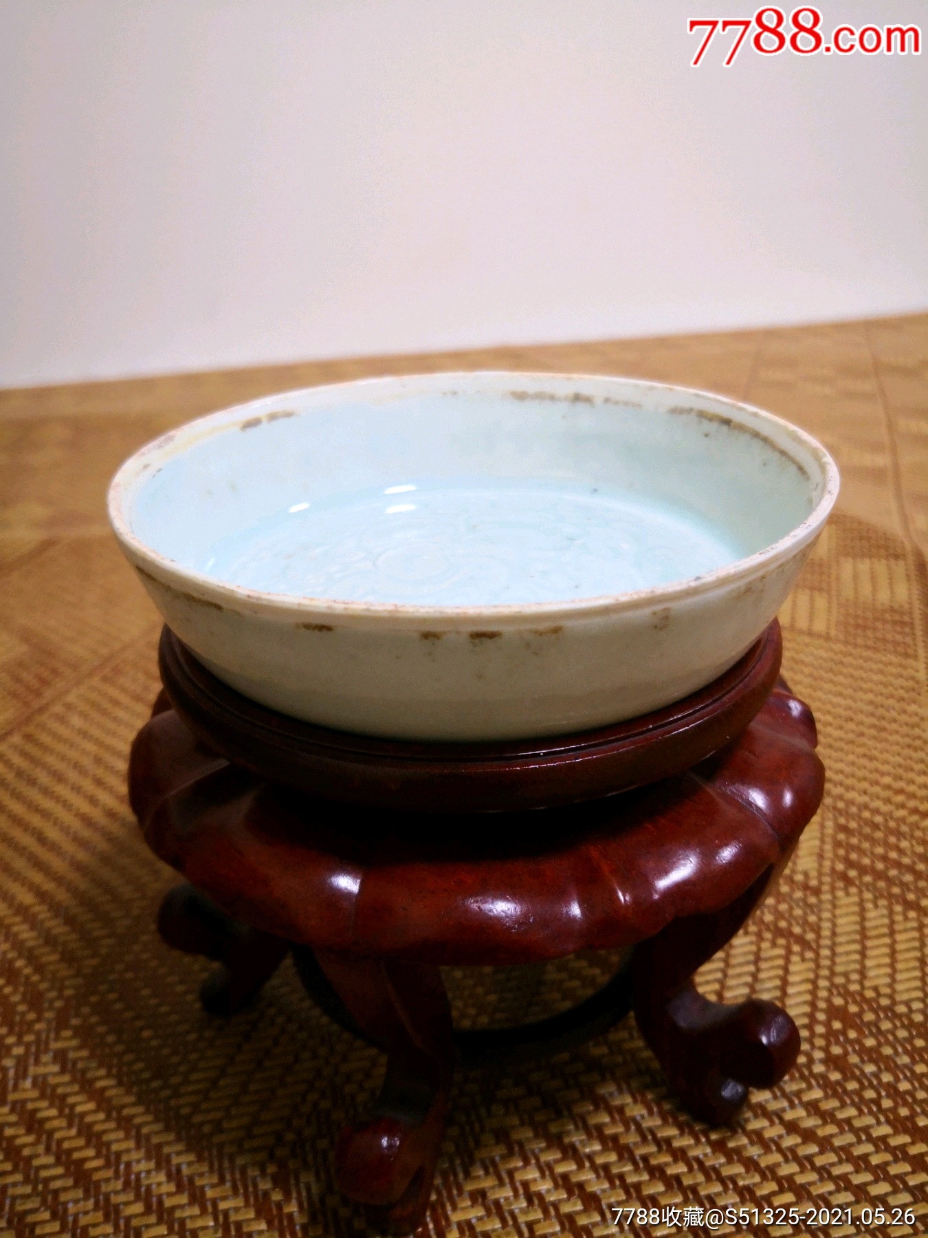 宋湖田窑印孩儿卧足洗-价格:16000元-se80433908-青白瓷/影青瓷-零售