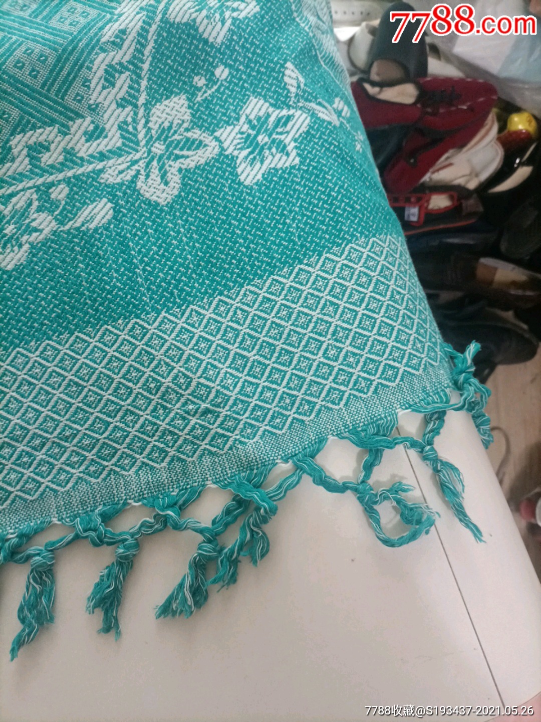 少见全新毛毯线毯一条_毛毯/线毯_图片价格_收藏鉴定_7788钱币网