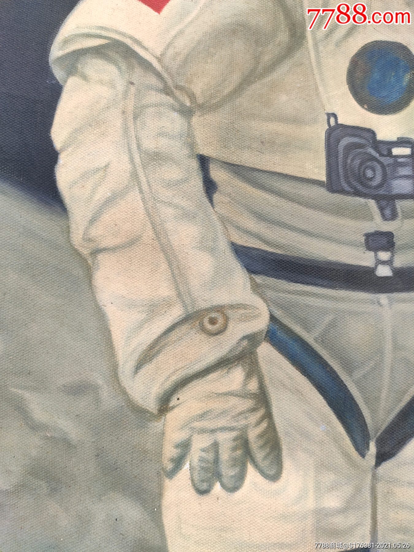 壁纸宇航员油画-千图网