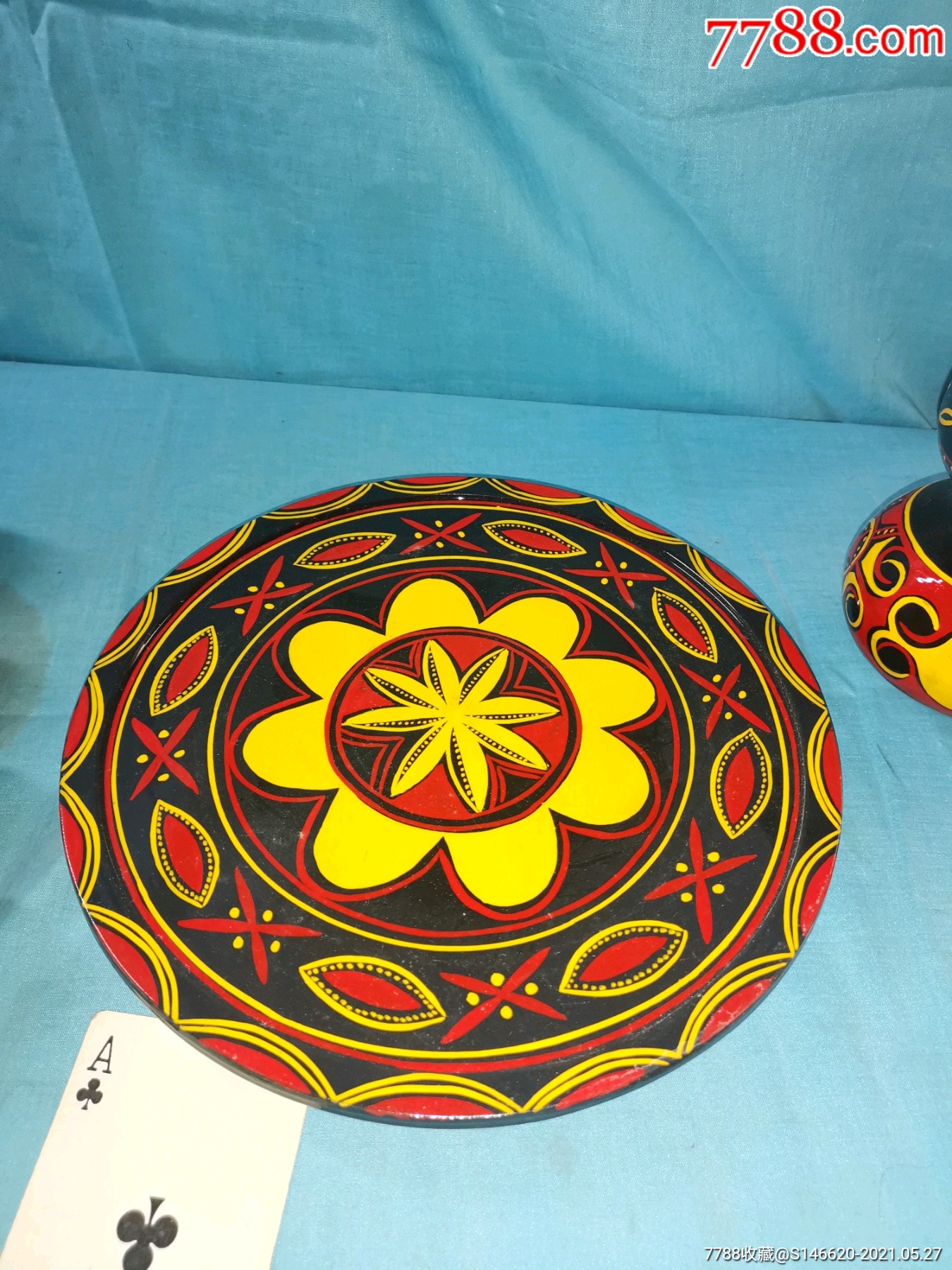 彝族漆器茶套件