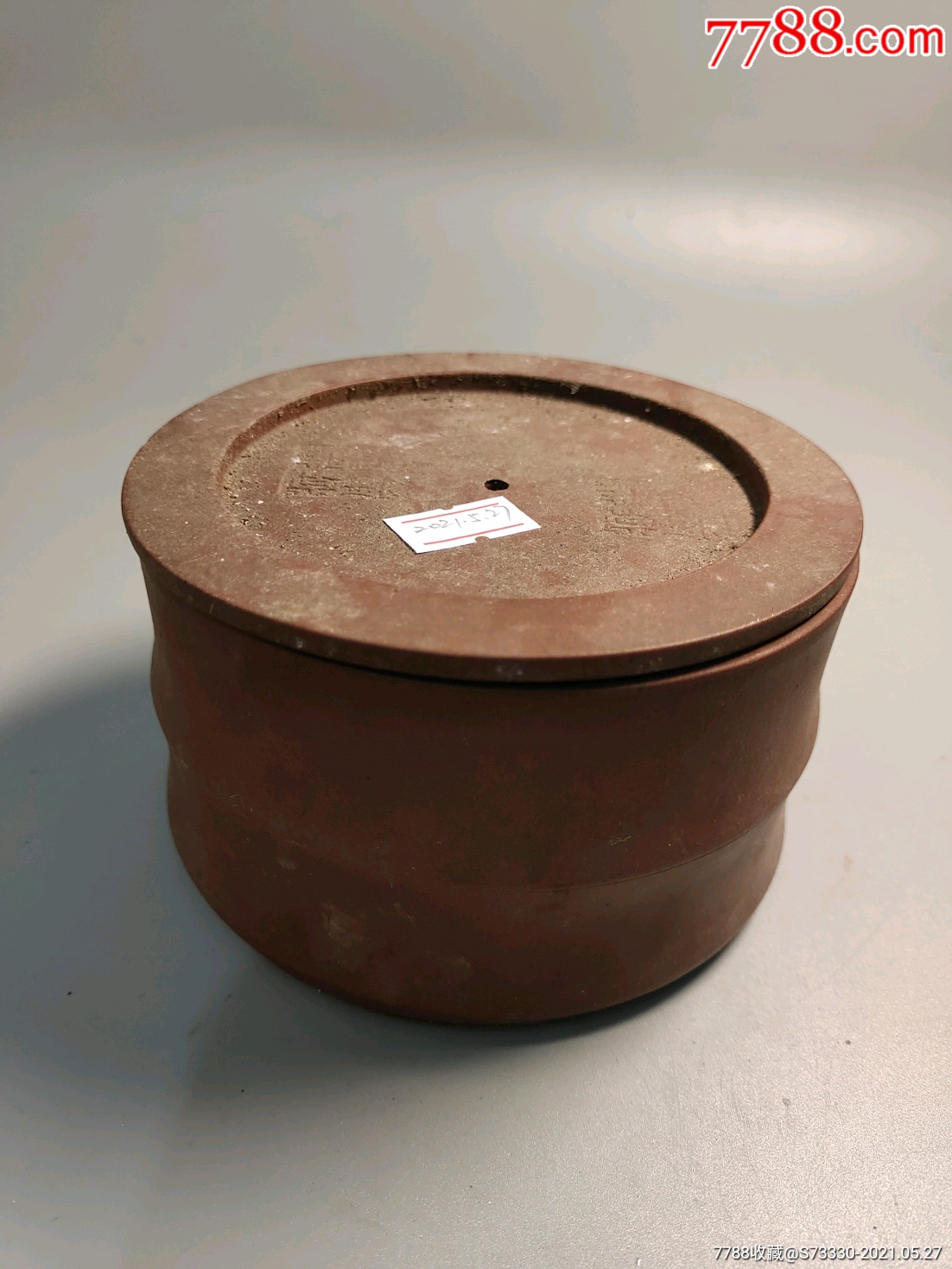 70-80年代,中国宜兴紫砂蟋蟀罐,蛐蛐罐,虫罐一只