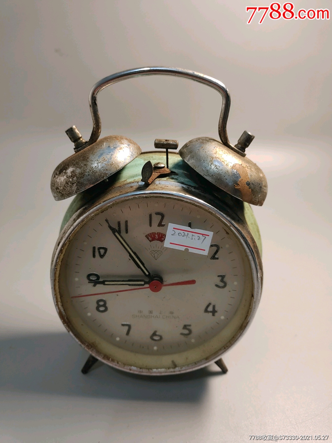怀旧收藏,民俗老物件,70-80年代大铃铛闹钟一只,不走