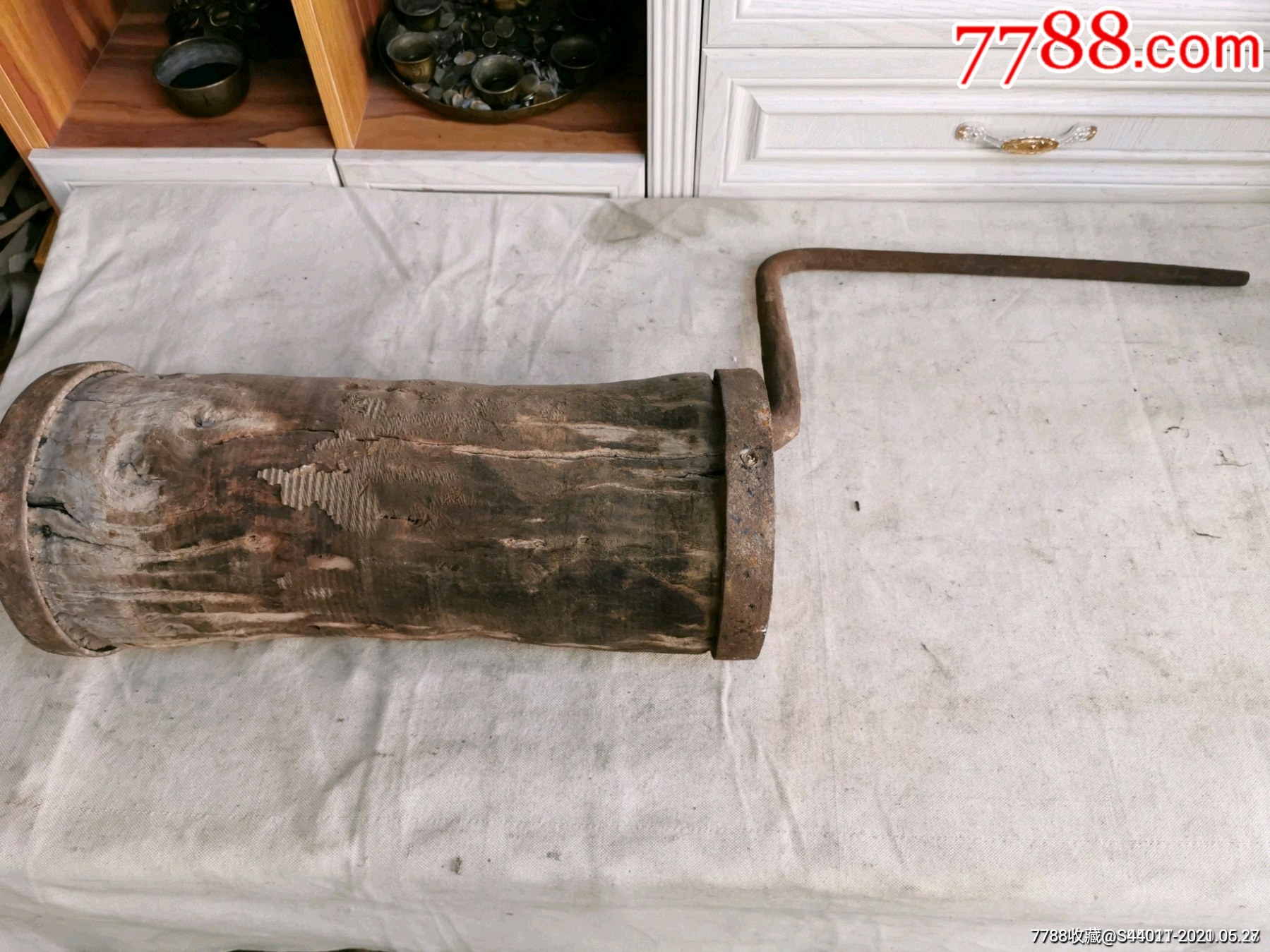 抗战时期手摇辘辘老物件