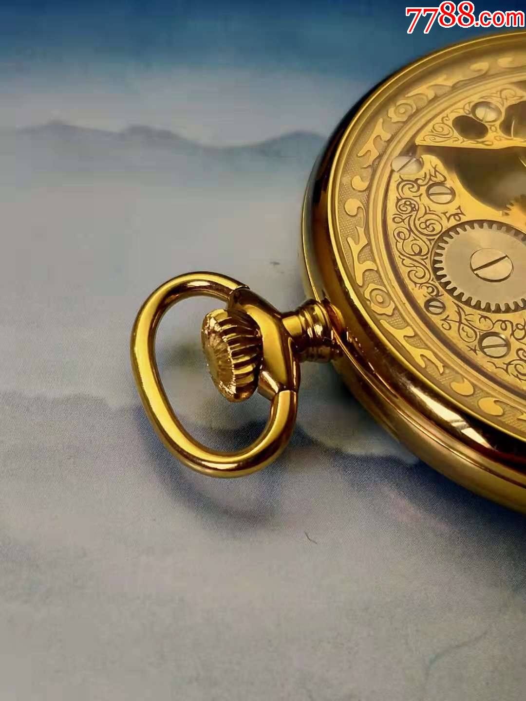 库存级品相瑞士卡图莱斯镂空雕花古董包金怀表_手表/腕表_第3张_7788