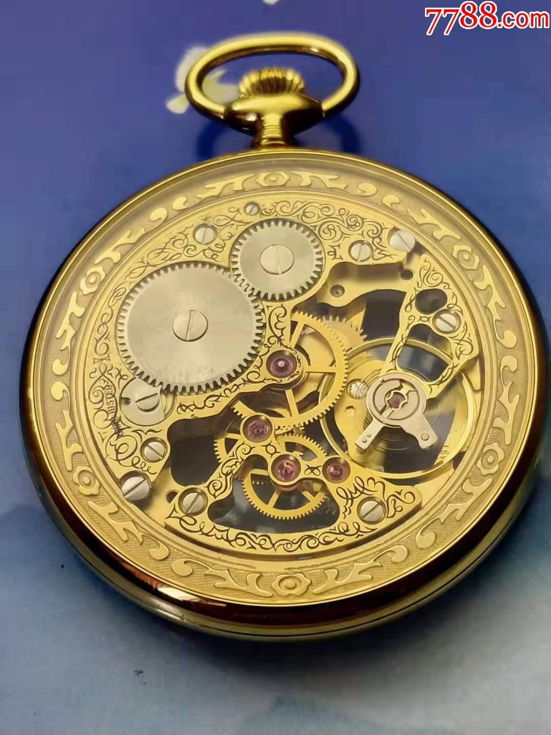 库存级品相瑞士卡图莱斯镂空雕花古董包金怀表_手表/腕表_第7张_7788