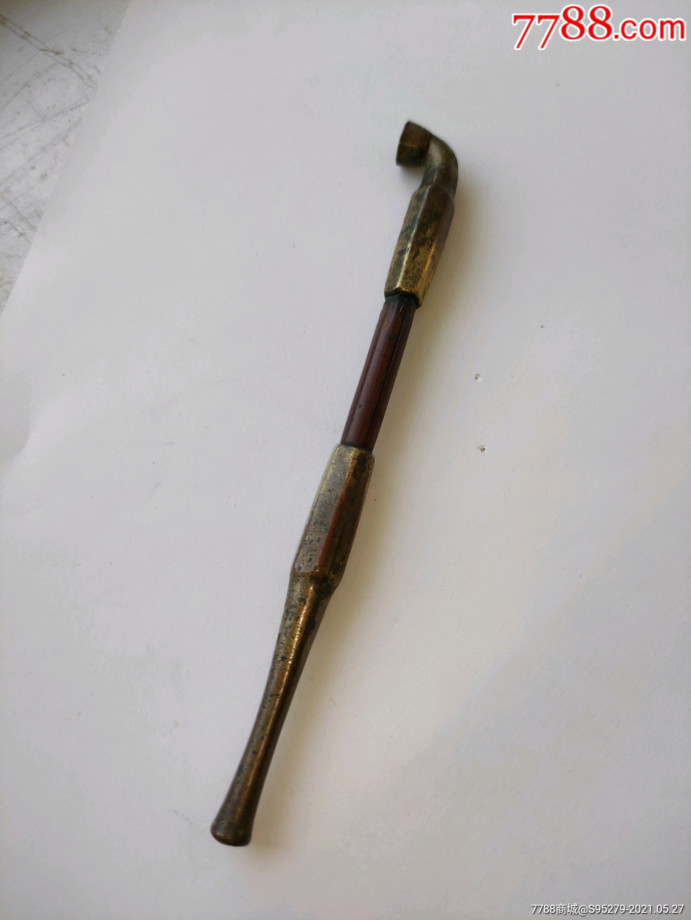 日本回流一口香铜烟袋