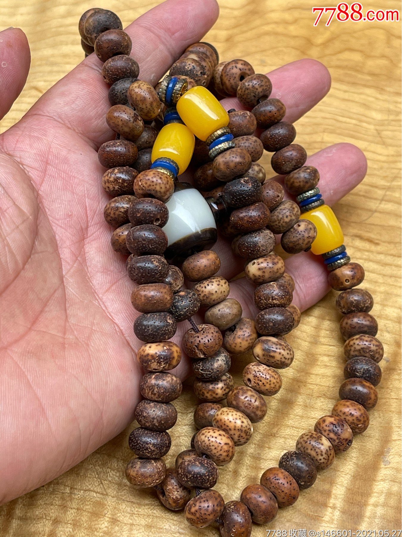 刚收到一串老菩提子佛珠!